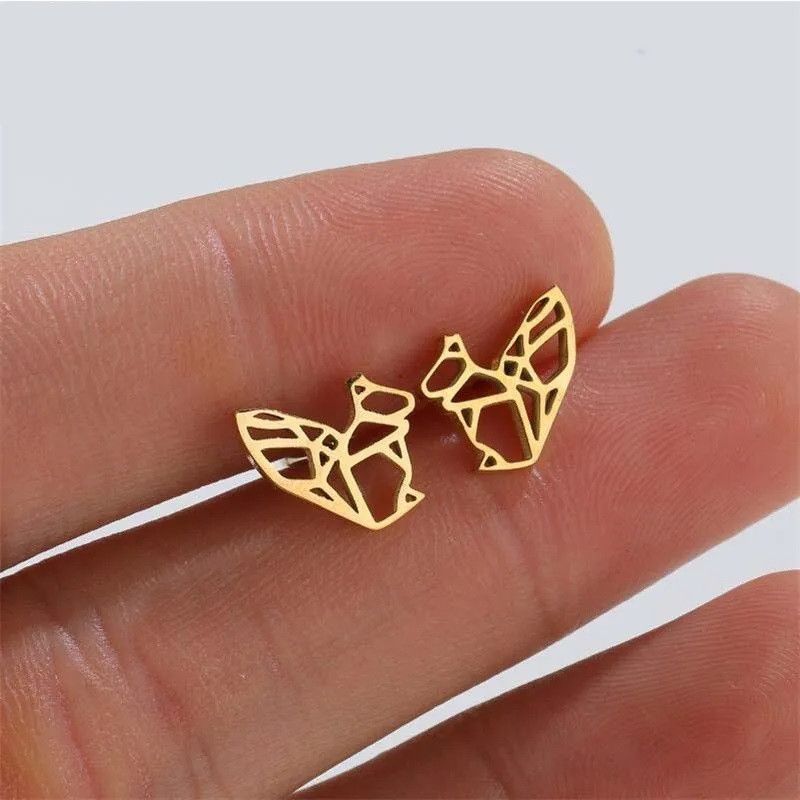 Jewelry Squirrel Mini Stud Earrings Charm Earring Gift Size ONE SIZE - 1 Thumbnail
