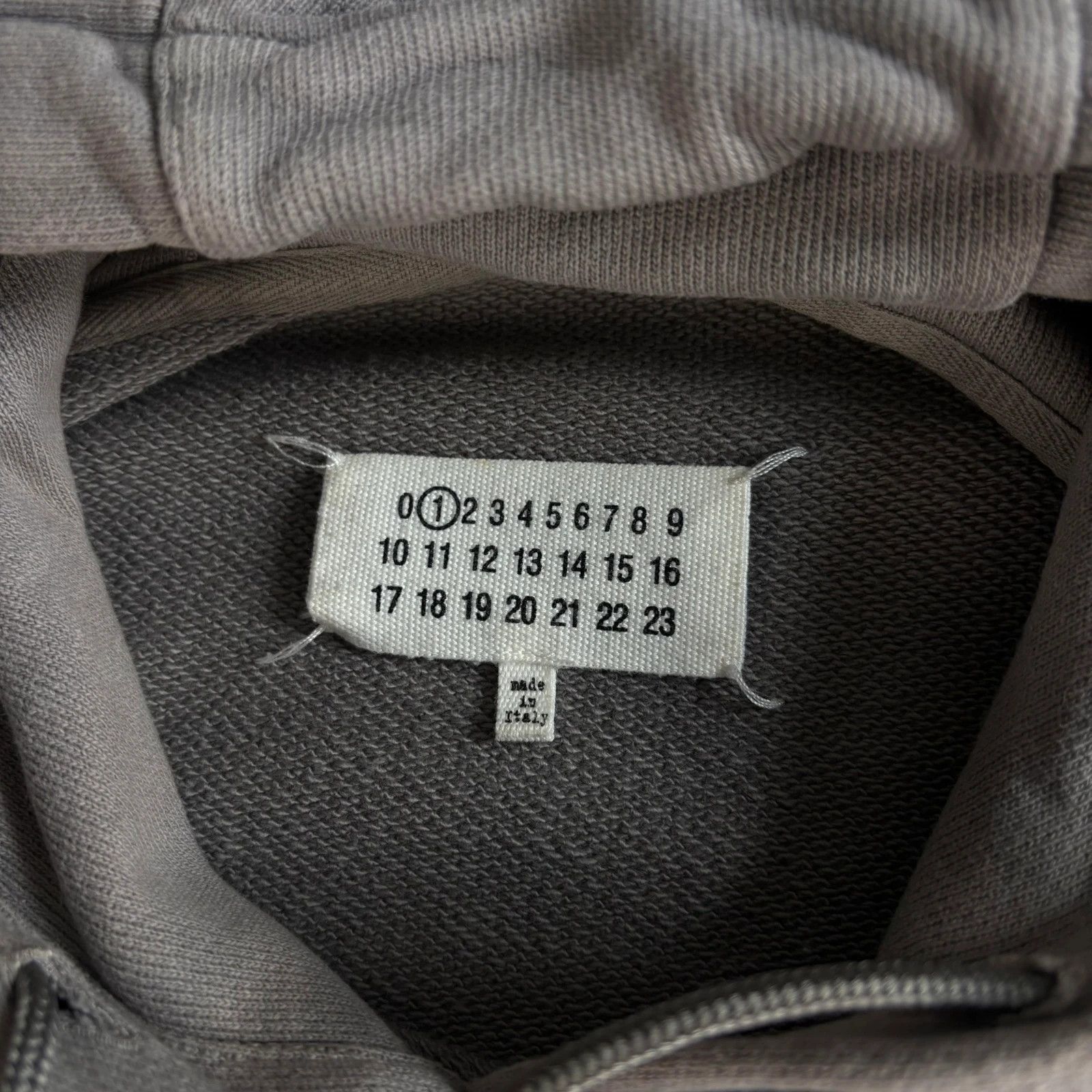 Maison Margiela Margiela 1 zip asymmetric hoodie grey cropped cool grey Size US XS / EU 42 / 0 - 3 Thumbnail