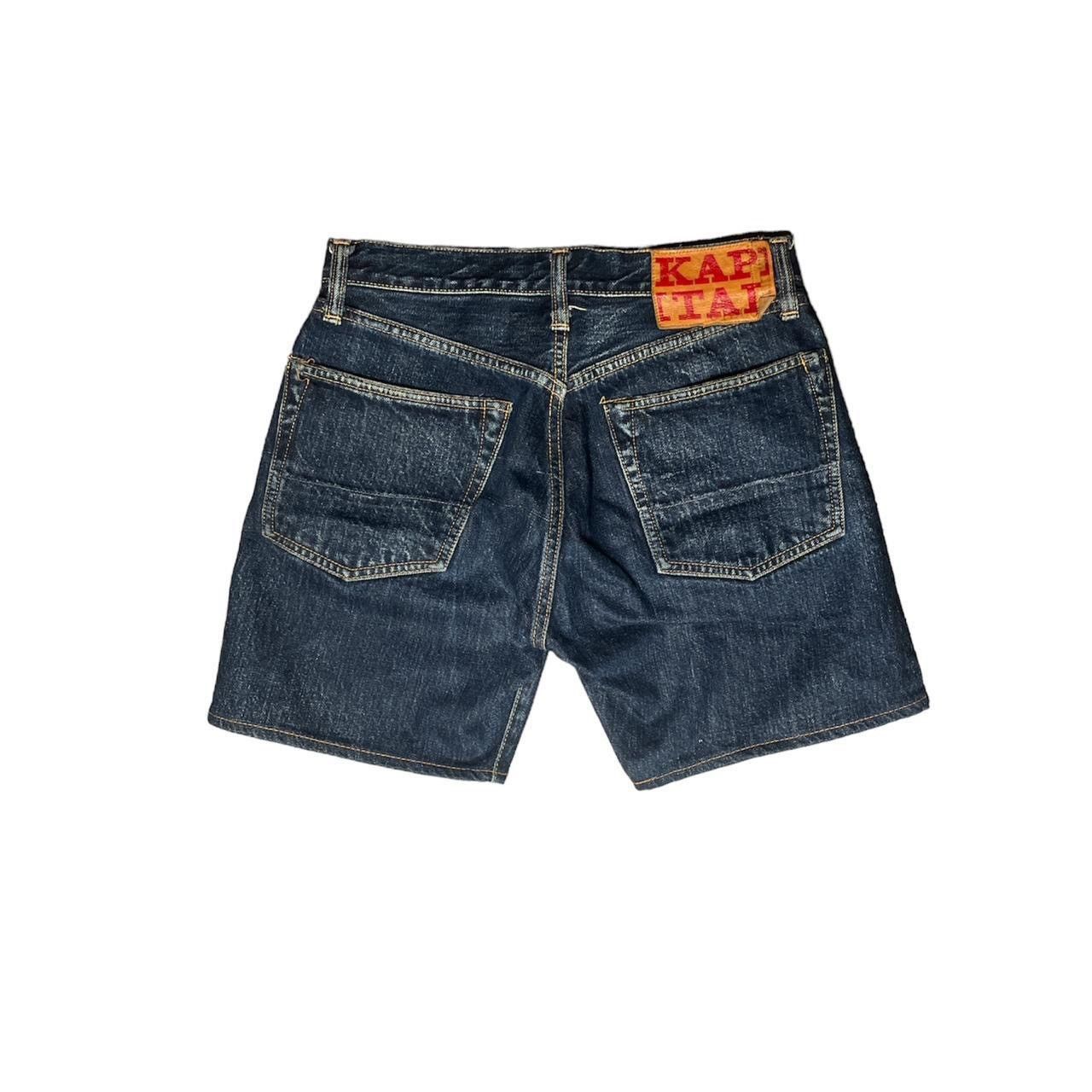 image of Kapital Indigo Jean Shorts in Denim, Women's (Size 30)