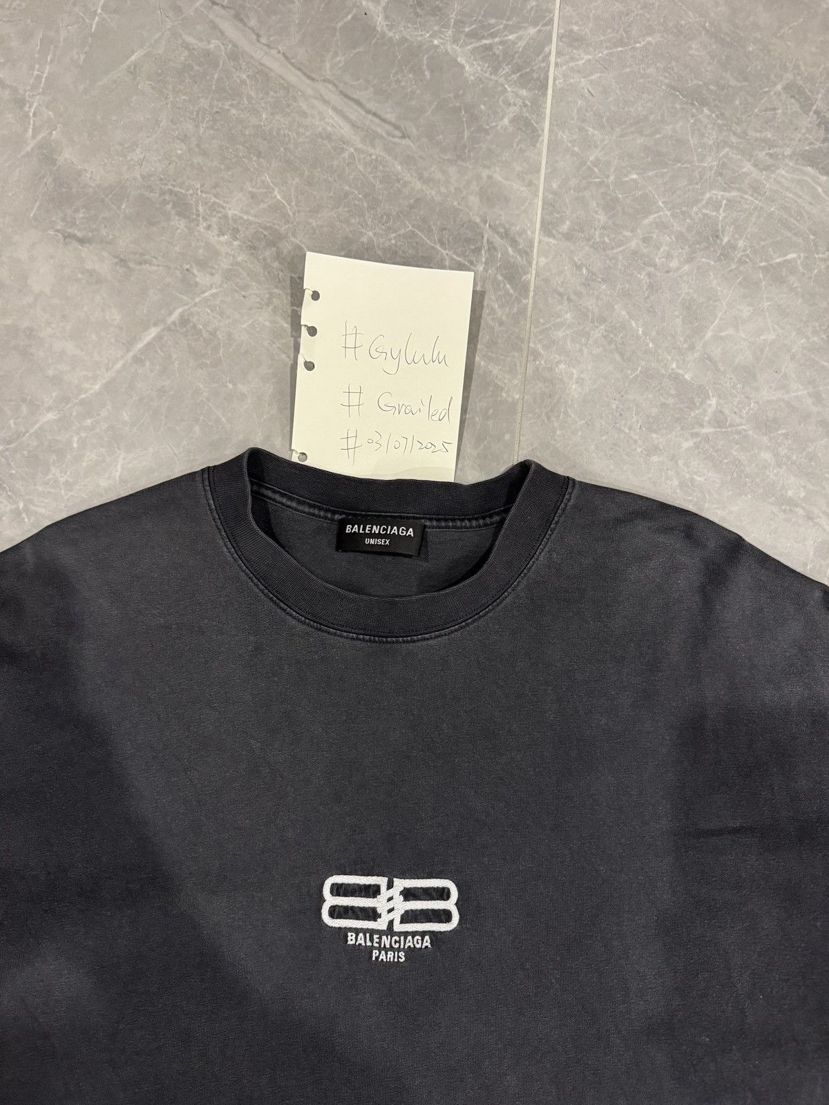 Balenciaga Balenciaga double B logo Tee L Size US L / EU 52-54 / 3 - 2 Thumbnail