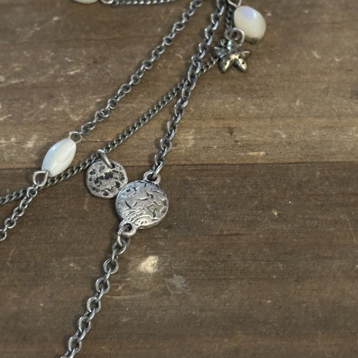 American Eagle Outfitters American Eagle silver tone beach theme necklace Size ONE SIZE - 5 Thumbnail