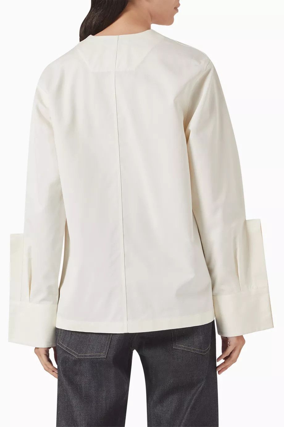Jil Sander o1y0925 Shell Jacket in Ivory Size S / US 4 / IT 40 - 3 Thumbnail