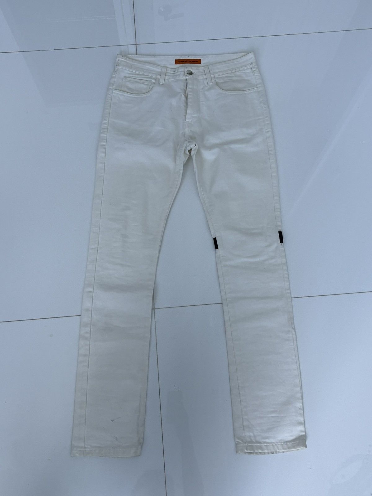 Raf Simons × Sterling Ruby Abus lang white denim Size US 31 - 1 Thumbnail