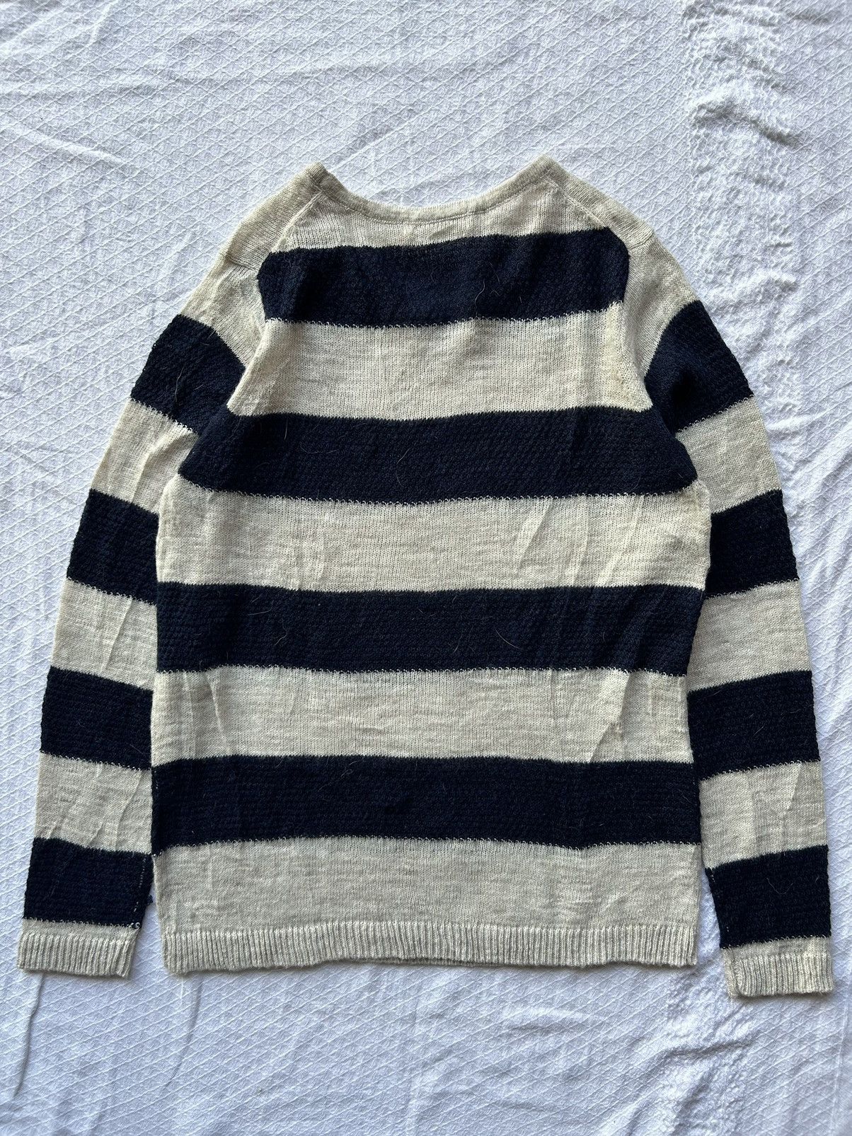 Issey Miyake × Japanese Brand 💸BINDINGOFFER💸Japanese Knit Stripe Good day Long Sleeve Size US M / EU 48-50 / 2 - 2 Thumbnail