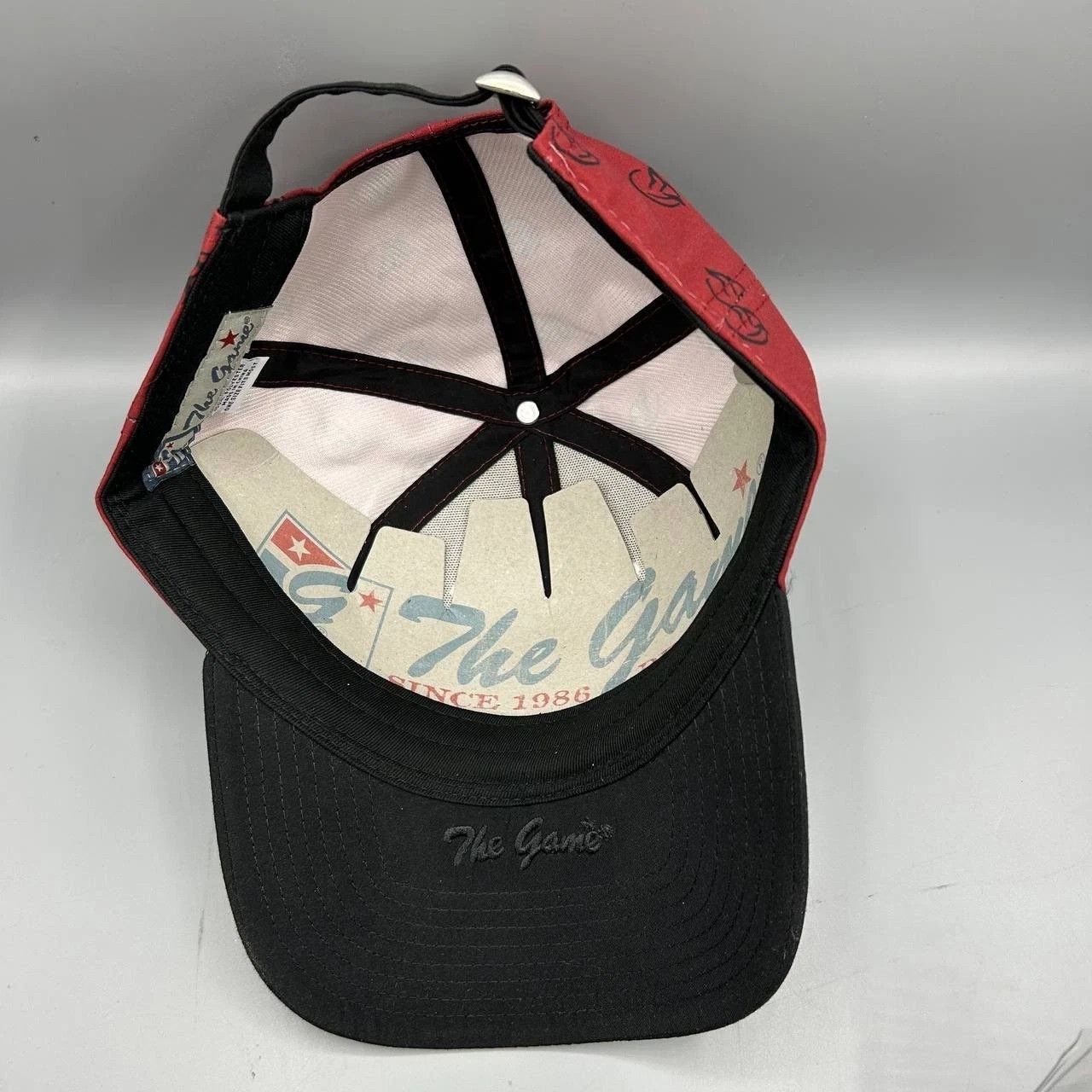 The Game Reynolds Hat Men White Black Red The Game Strap Back Cap New Size ONE SIZE - 2 Thumbnail