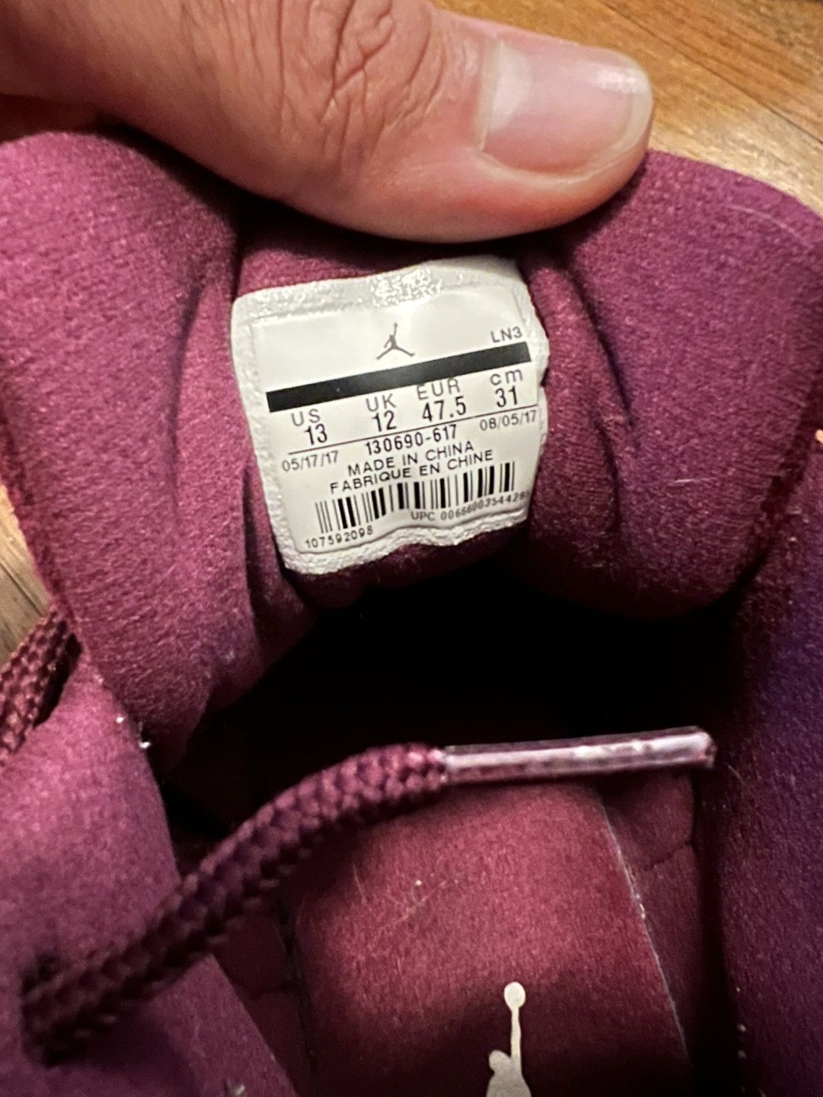 Jordan Brand Jordan Bordeaux 12 Size US 13 / EU 46 - 6 Thumbnail