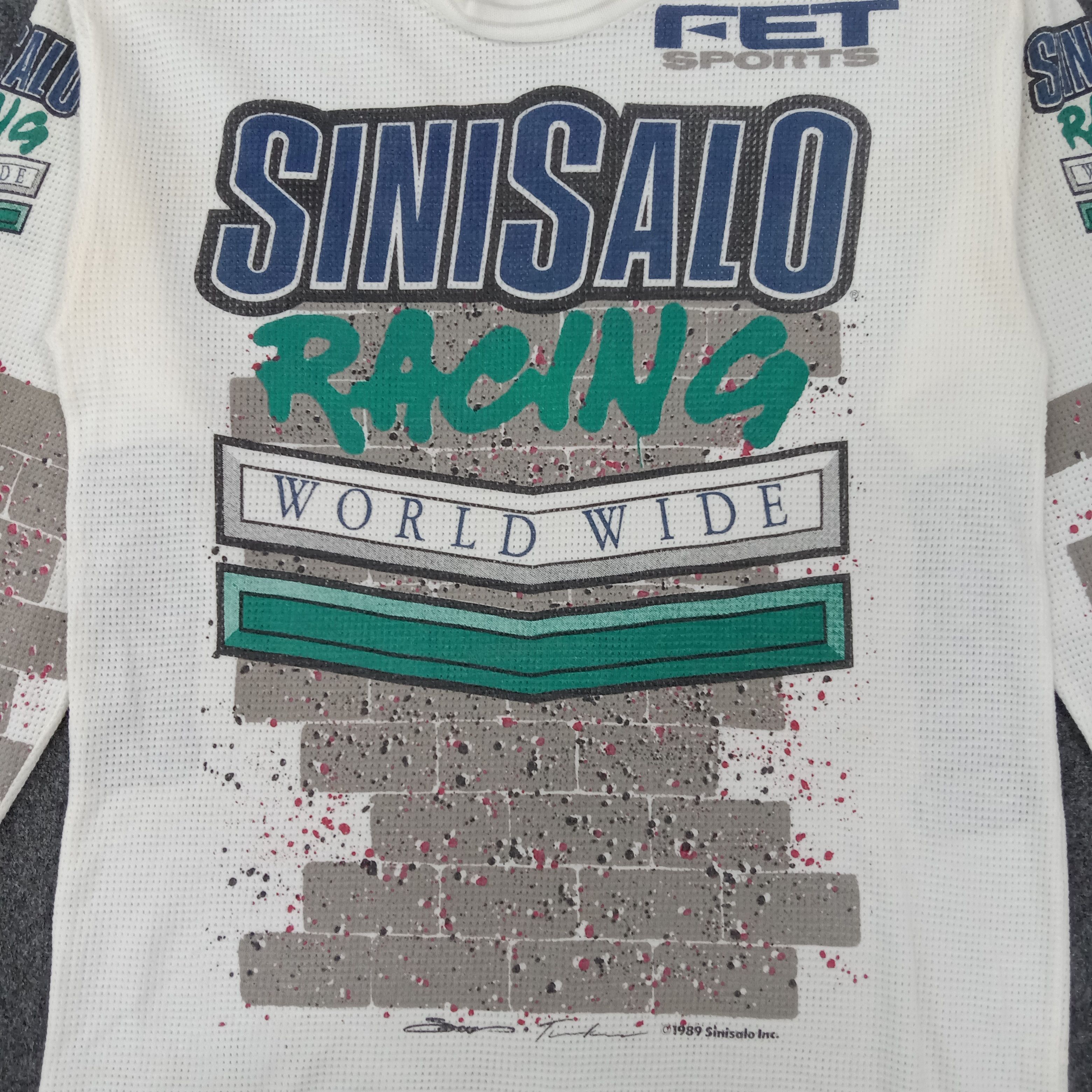 Vintage Vintage 80's Sinisalo Racing Outdoor Activity Tshirt Size US M / EU 48-50 / 2 - 2 Thumbnail