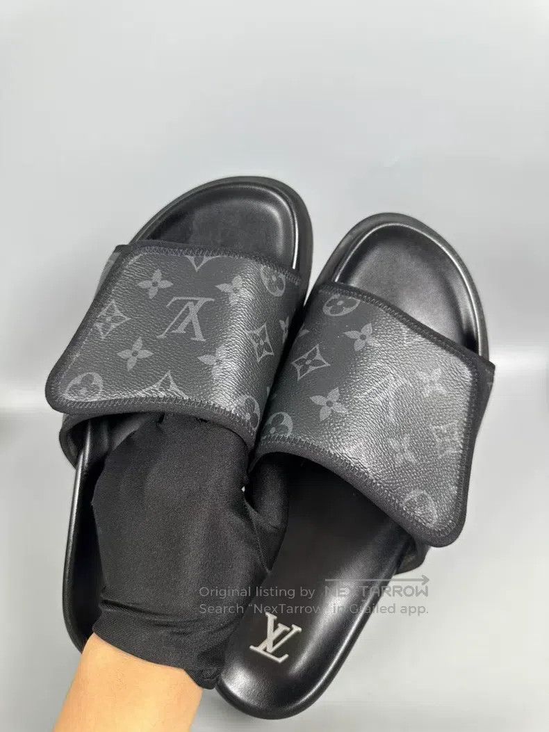 Louis Vuitton Louis Vuitton Old Flower Velcro Beach Slippers Size US 8 / EU 41 - 5 Thumbnail