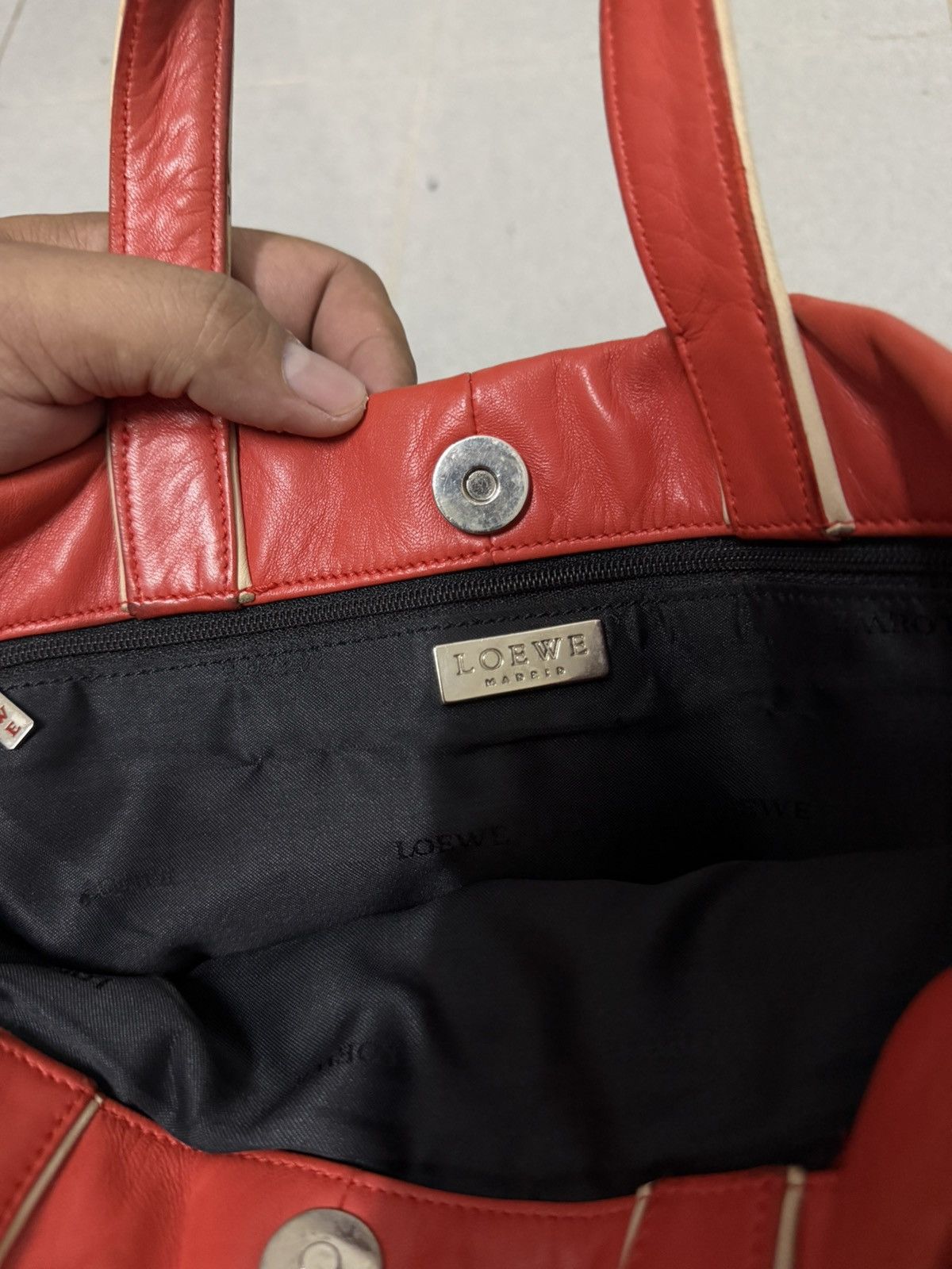 Loewe Loewe madrid red totebag Size ONE SIZE - 9 Thumbnail