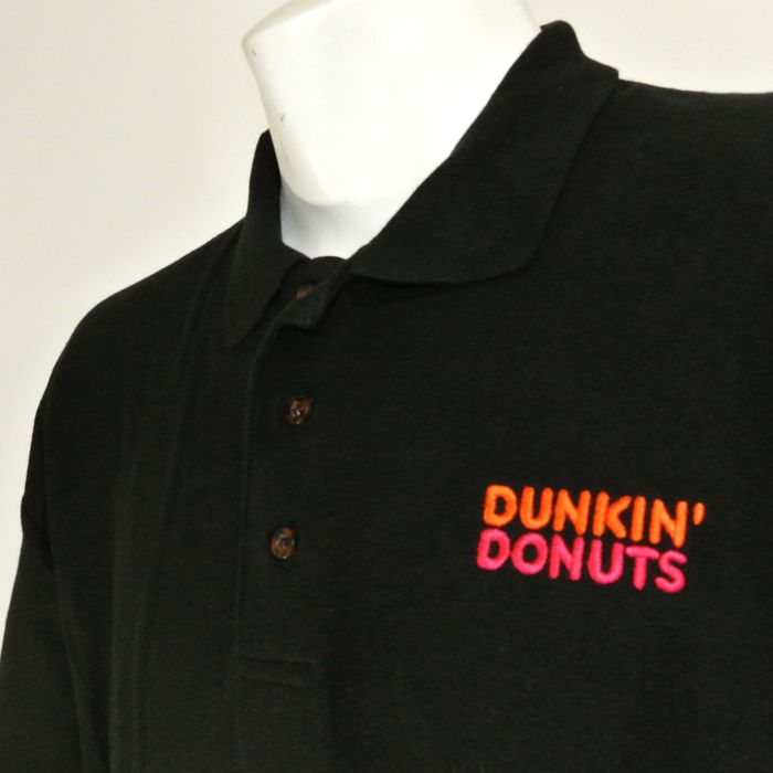 Mando DUNKIN' DONUTS Employee Uniform Black Polo Shirt Grailed