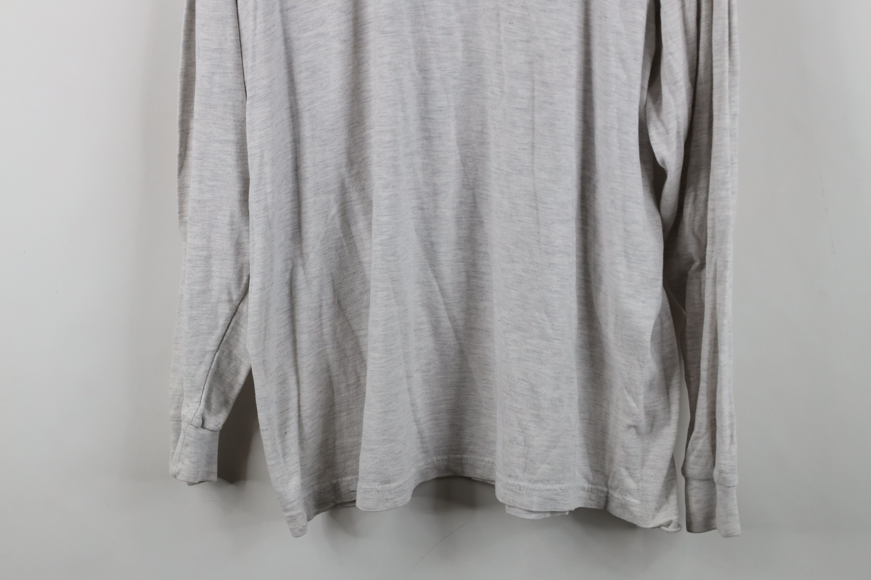 Vintage Vintage 90s Ohio State University Mock Neck T-Shirt Gray Size US L / EU 52-54 / 3 - 3 Thumbnail