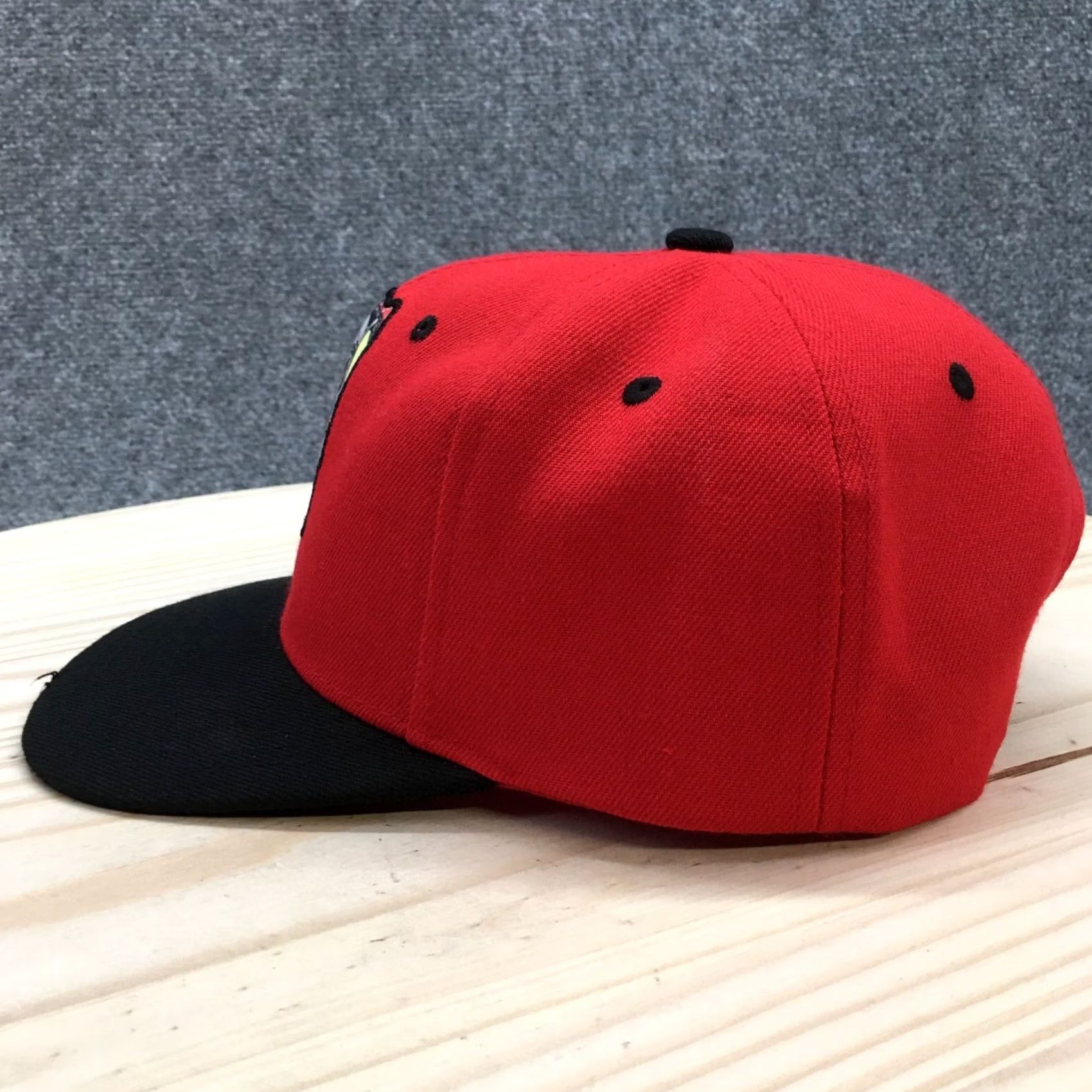 Ring Of Fire Ring Of Fire Trippin Skulls Snapback Cap Hat Mens One Size Red Flat Brim Logo Size ONE SIZE - 4 Thumbnail