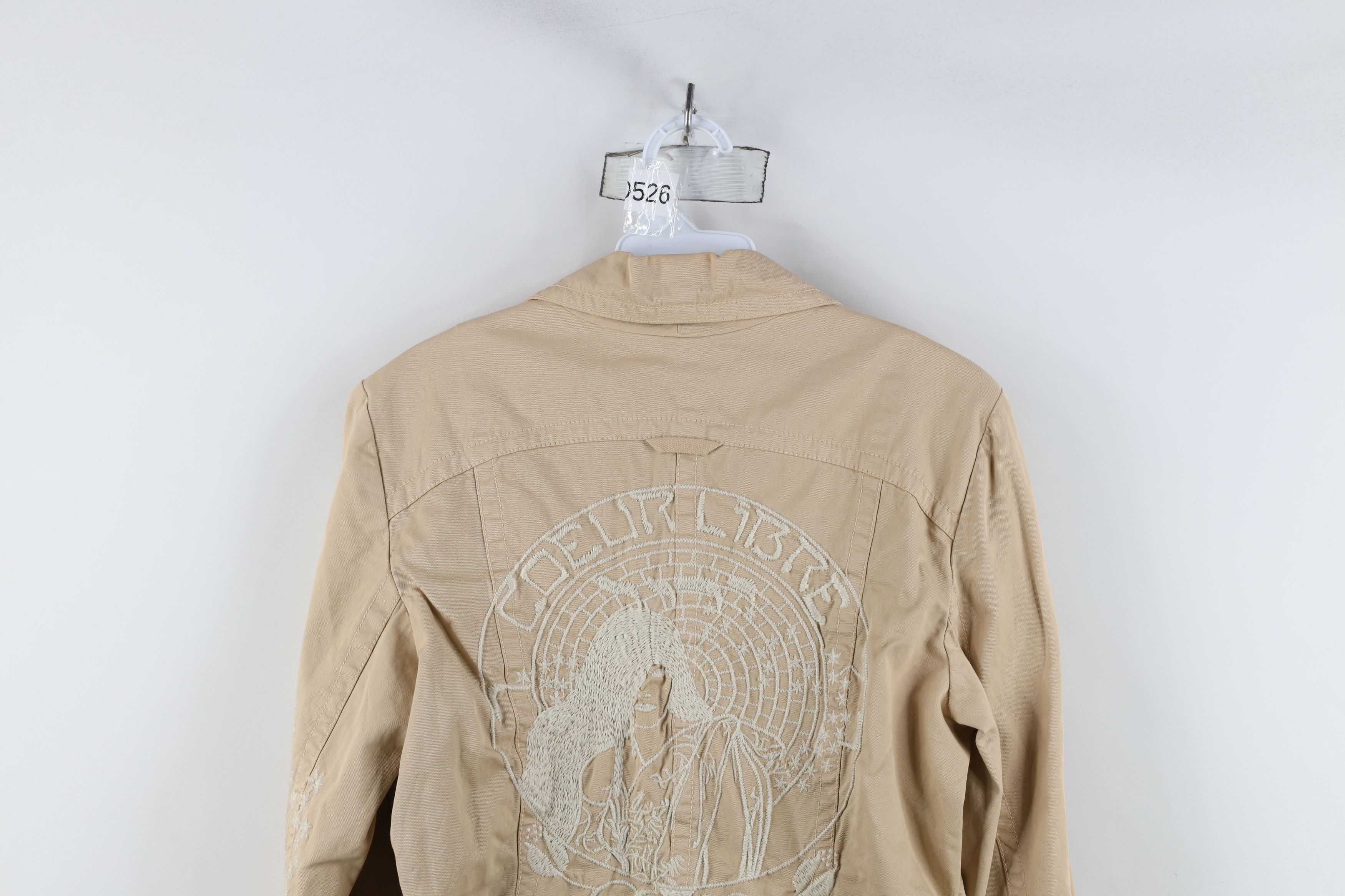 Johnny Was × Vintage Johnny Was Los Angeles Flower Blazer Jacket Beige Size M / US 6-8 / IT 42-44 - 16 Thumbnail