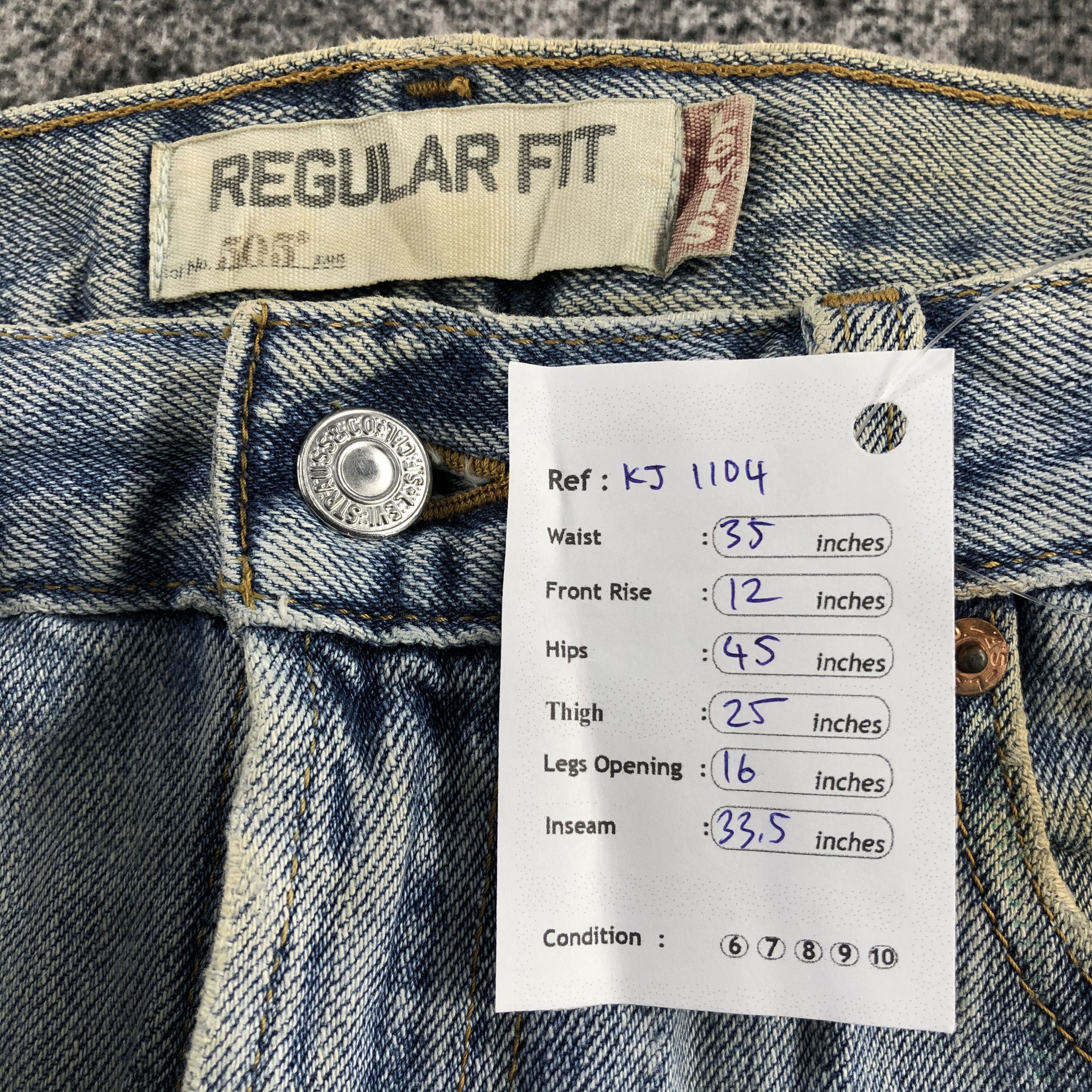 Levi's Vintage Levis 505 Jeans Dirty Medium Wash KJ1104 Size US 34 / EU 50 - 16 Thumbnail