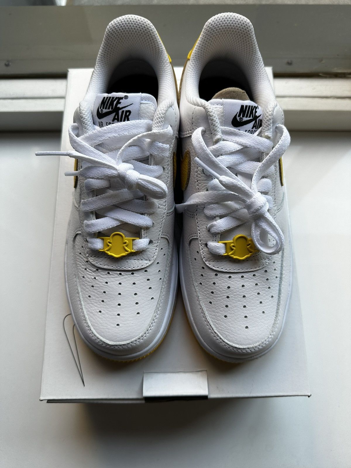 Nike 2023 Rare Nike Air Force 1 x Snapchat Ghostface Limited Size US 6 / IT 36 - 3 Thumbnail