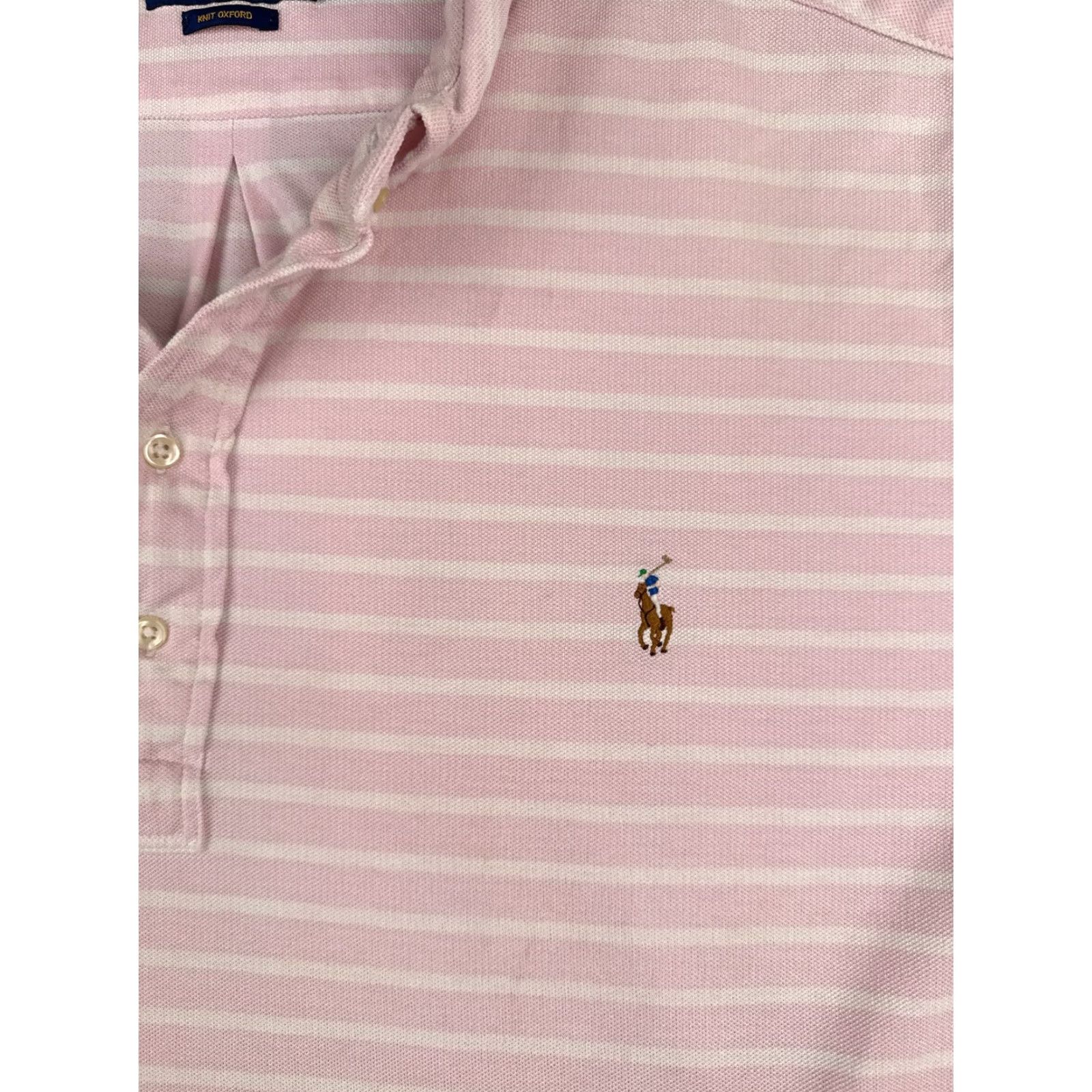 Ralph Lauren Ralph Lauren Polo Shirt Men 3XL XXXL Tall Pink White Stripe Cotton Oxford READ Size US XXL / EU 58 / 5 - 7 Thumbnail