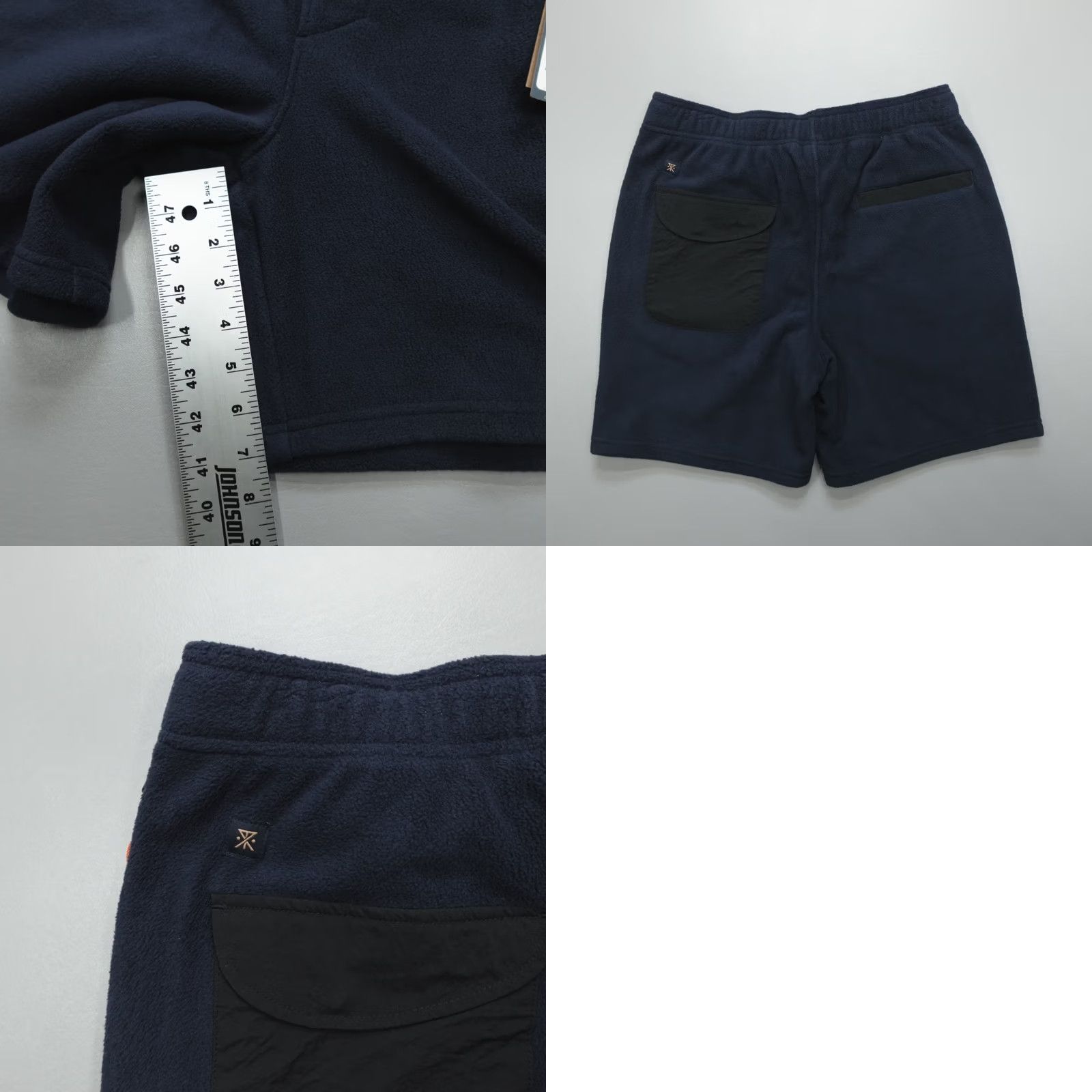 Roark Roark Campover Comfort Fleece Shorts Belted Men's Size S Dark Navy RS312 Size US 29 - 8 Thumbnail