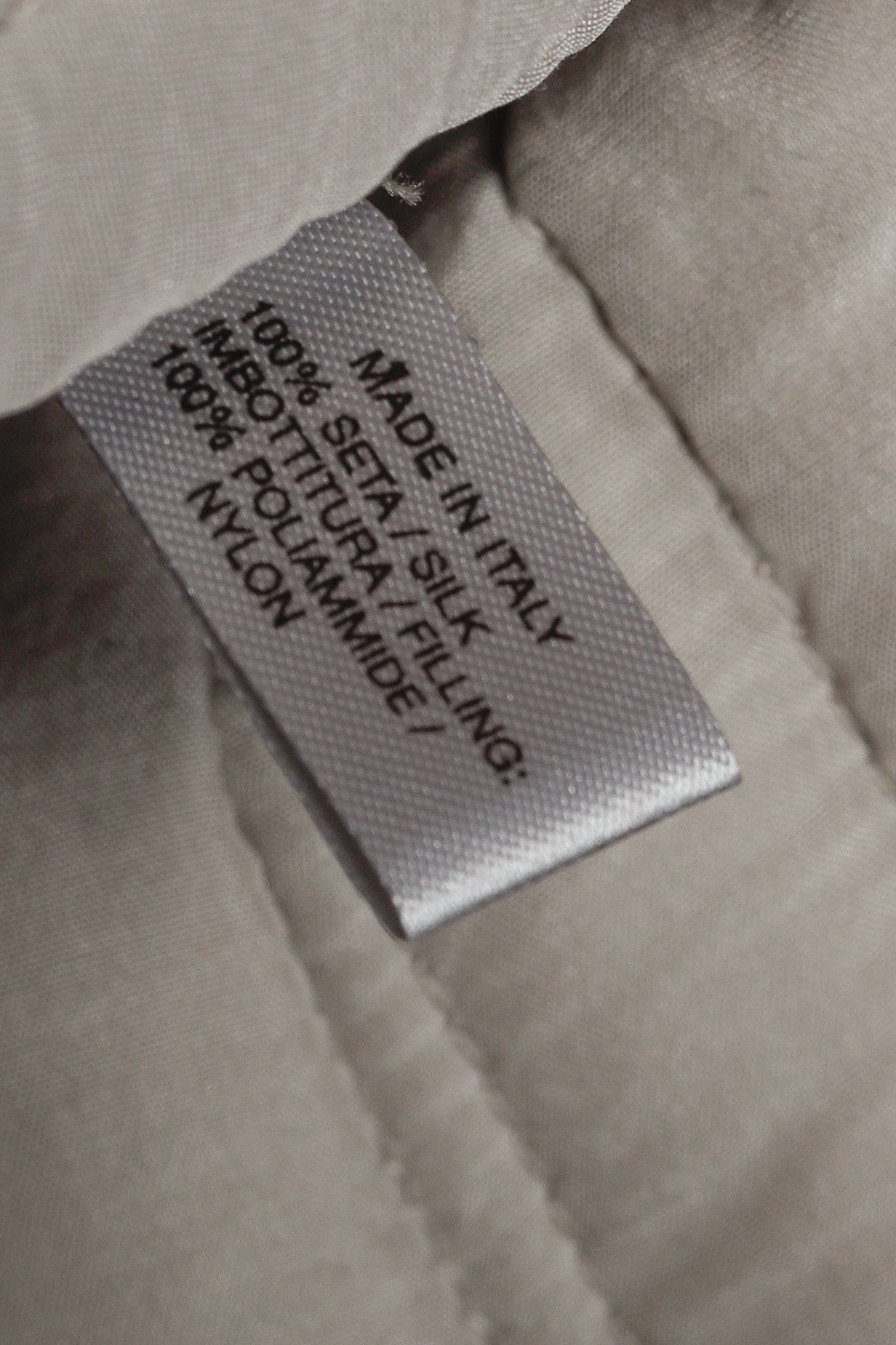 Bottega Veneta Bottega Veneta Taupe Grey Quilted Silk Collared Jacket Size S / US 4 / IT 40 - 10 Thumbnail