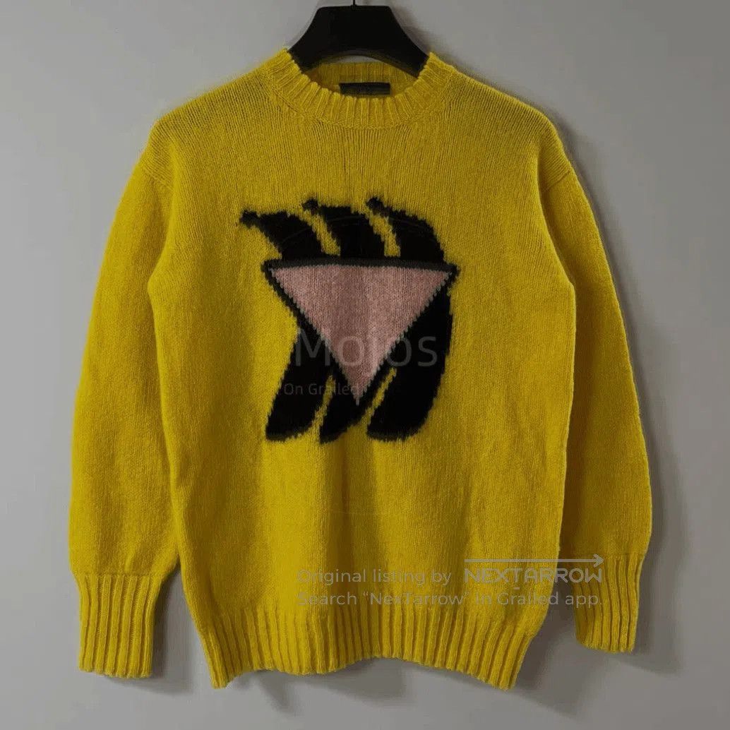 Prada Sz 46 Prada Triangle Logo Knitwear. Size US S / EU 44-46 / 1 - 1 Thumbnail