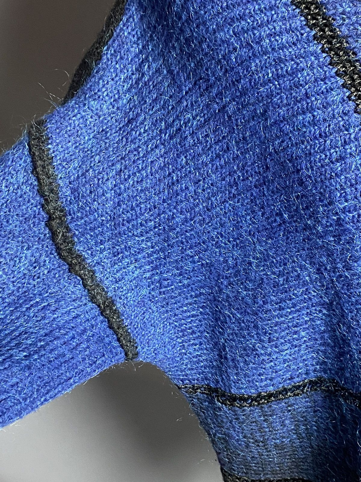 Sarah Pacini Sarah Pacini Alpaca Merino Sweater Colorblock Oversized Knit Size ONE SIZE - 7 Thumbnail