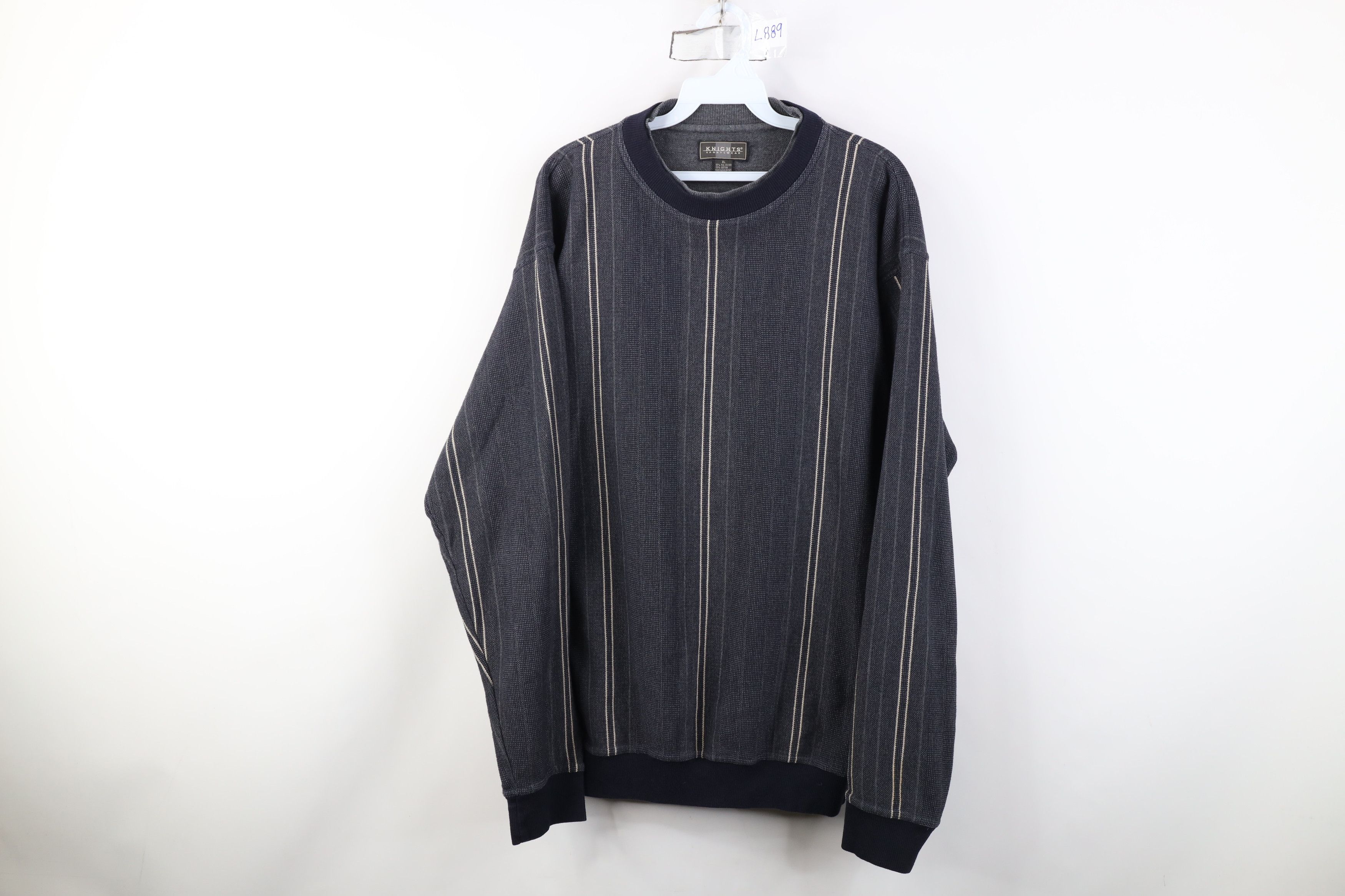 Vintage Vintage 90s Streetwear Thermal Knit Crewneck Sweatshirt Size US XL / EU 56 / 4 - 1 Thumbnail