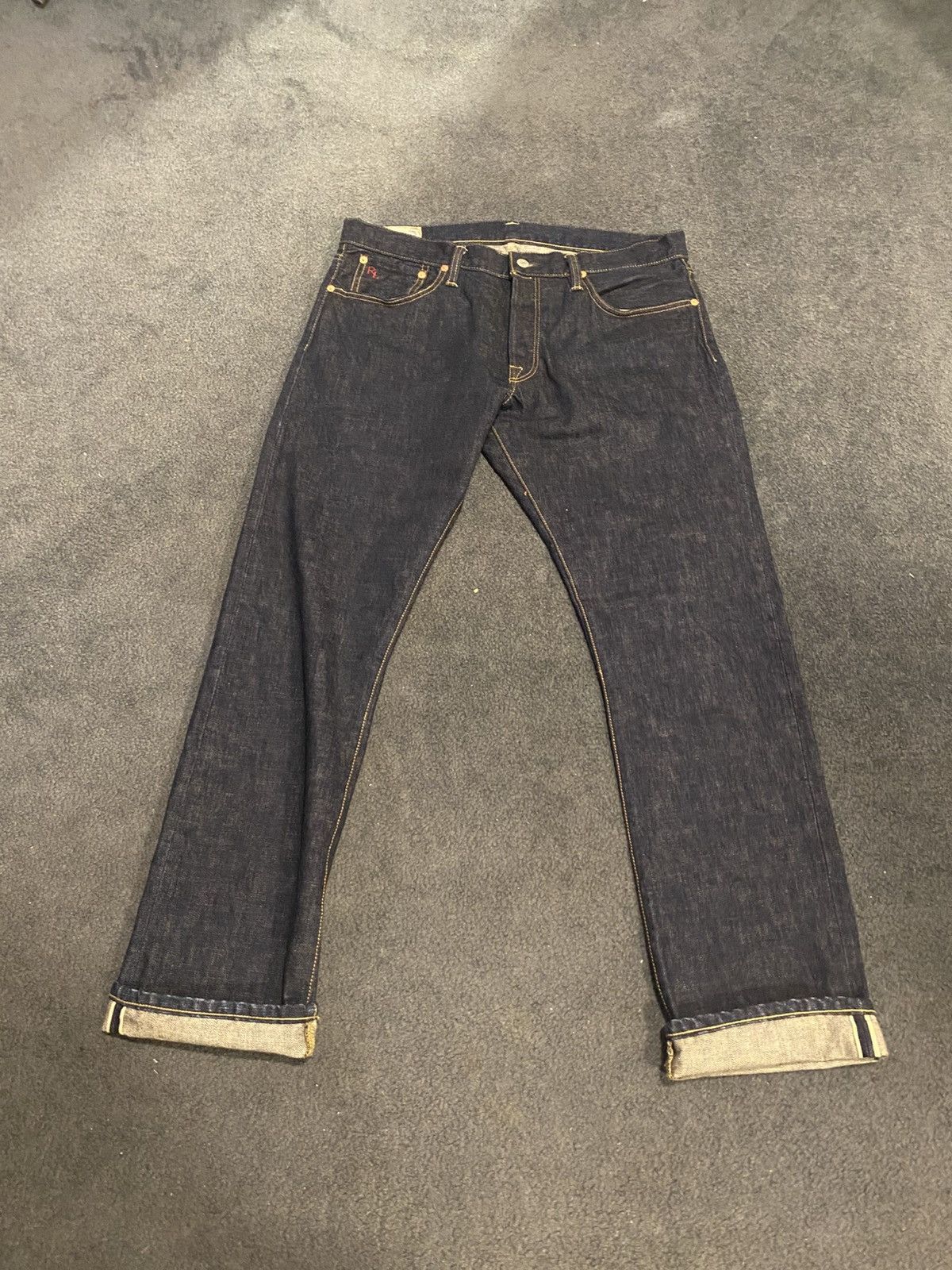 Designer × Polo Ralph Lauren × Vintage VINTAGE POLO RALPH LAUREN RAW SELVEDGE DENIM Size US 36 / EU 52 - 3 Thumbnail