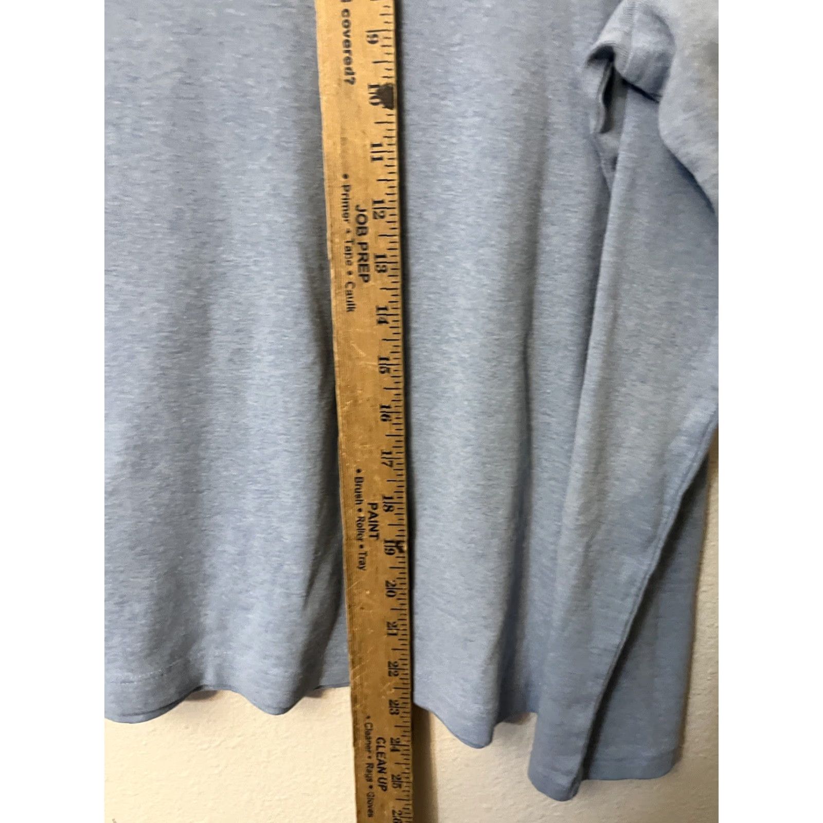 Croft & Barrow Croft & Barrow T-Shirt Blue Knit V-Neck Long Sleeve Size L Womens Classic Casual Shirt Size L / US 10 / IT 46 - 4 Thumbnail