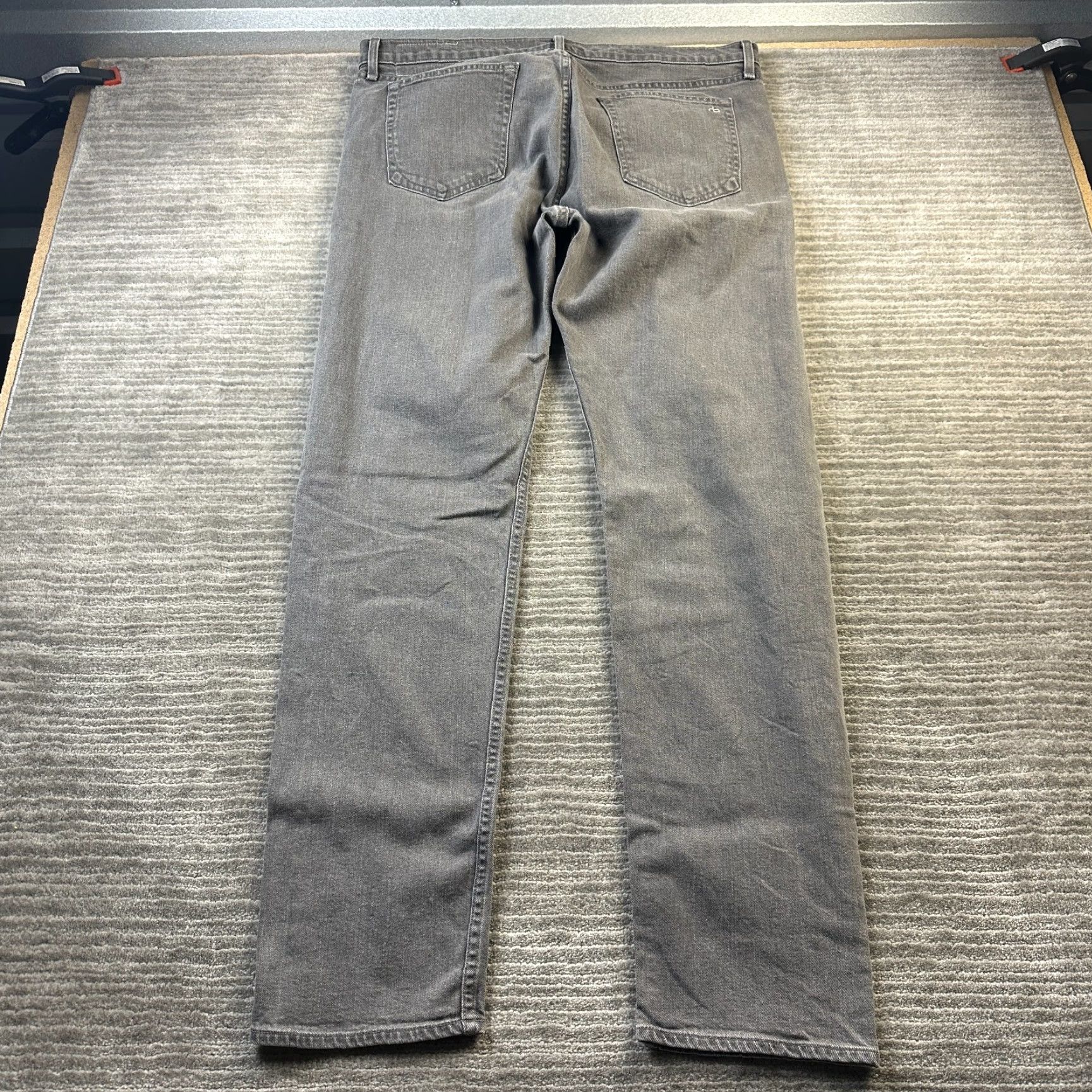 Rag & Bone Rag & Bone Jeans Mens 38x34 Gray Denim Slim Fit 2 Straight 5-Pocket Brand Rag & Bone Size 38 Inseam 34 Size US 38 / EU 54 - 2 Thumbnail