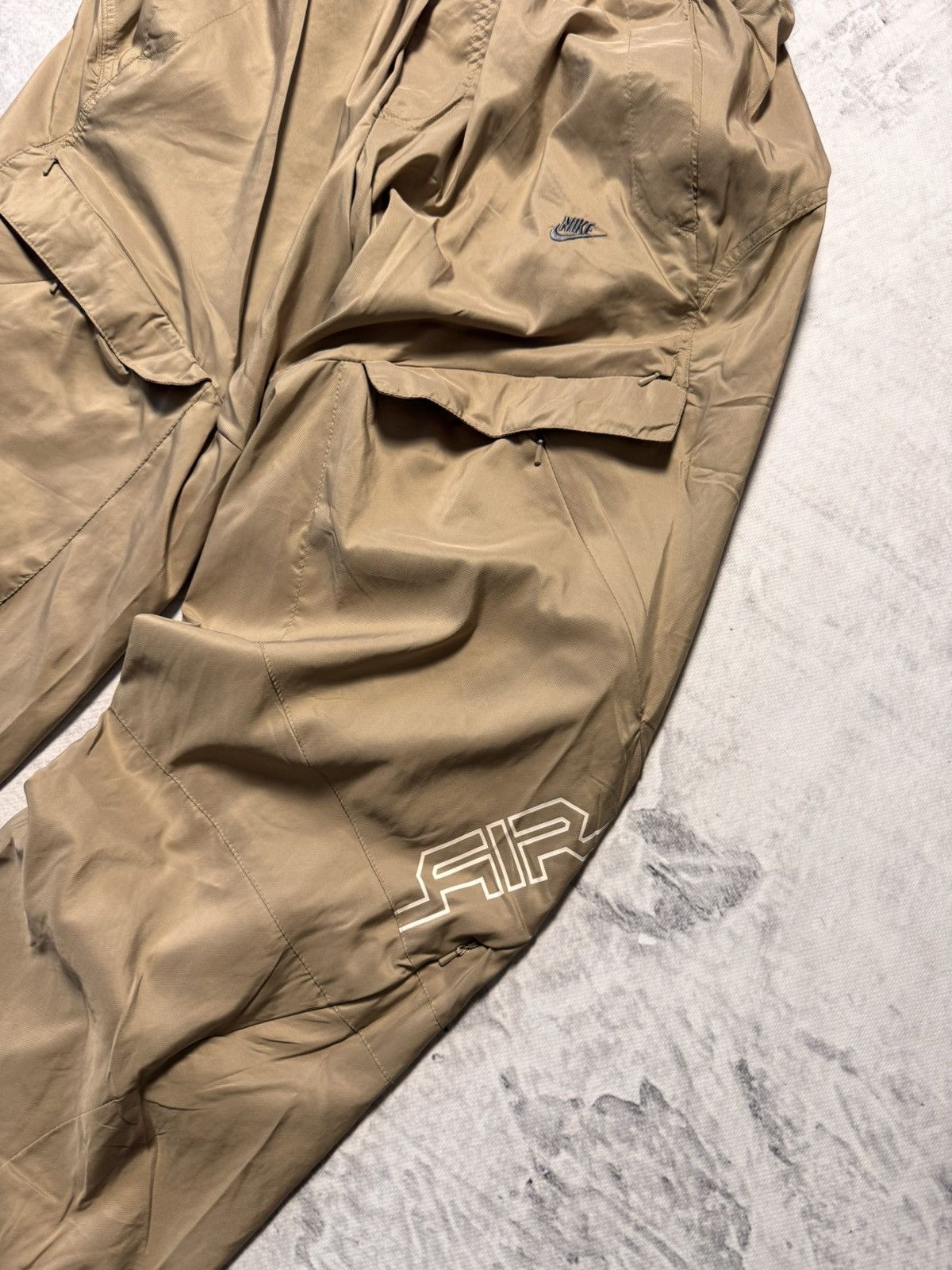 Nike × Vintage 00s Nike Vintage Nylon Cargo Baggy Airmax Pants Joggers Y2K Size US 34 / EU 50 - 3 Thumbnail