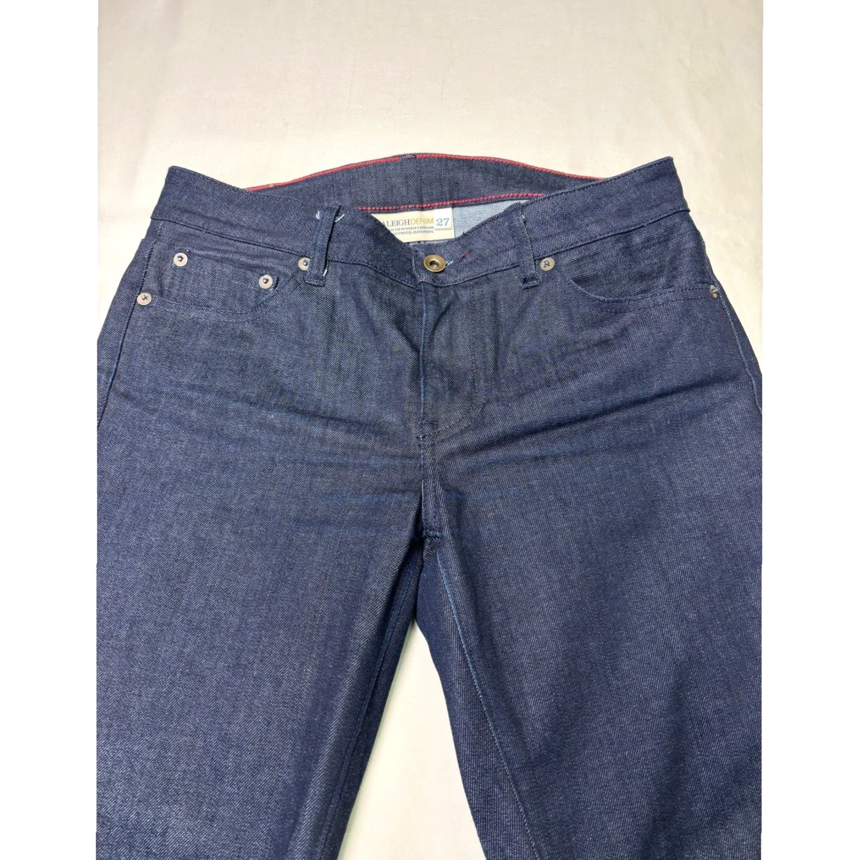 Raleigh Denim Raleigh Denim Surry Jeans Size 27 Dark Wash 5-Pocket Zip Button Made in USA Women Skinny Slim Denim 93% Cotton 6% Polyester 1% Elastane Size 27" / US 4 / IT 40 - 2 Thumbnail