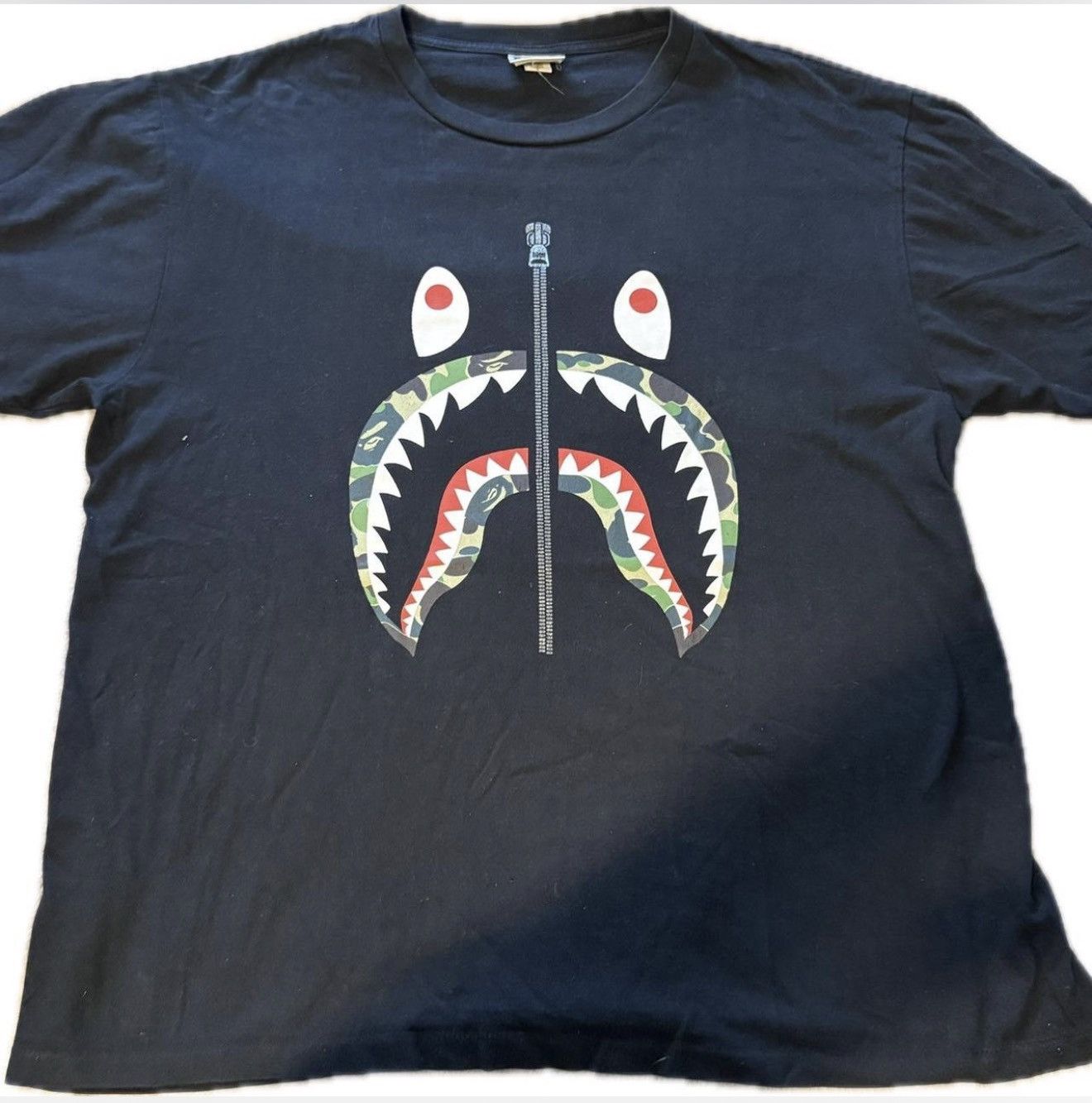 Bape BAPE ABC camo shark silver zip tee Size US XXL / EU 58 / 5 - 1 Thumbnail