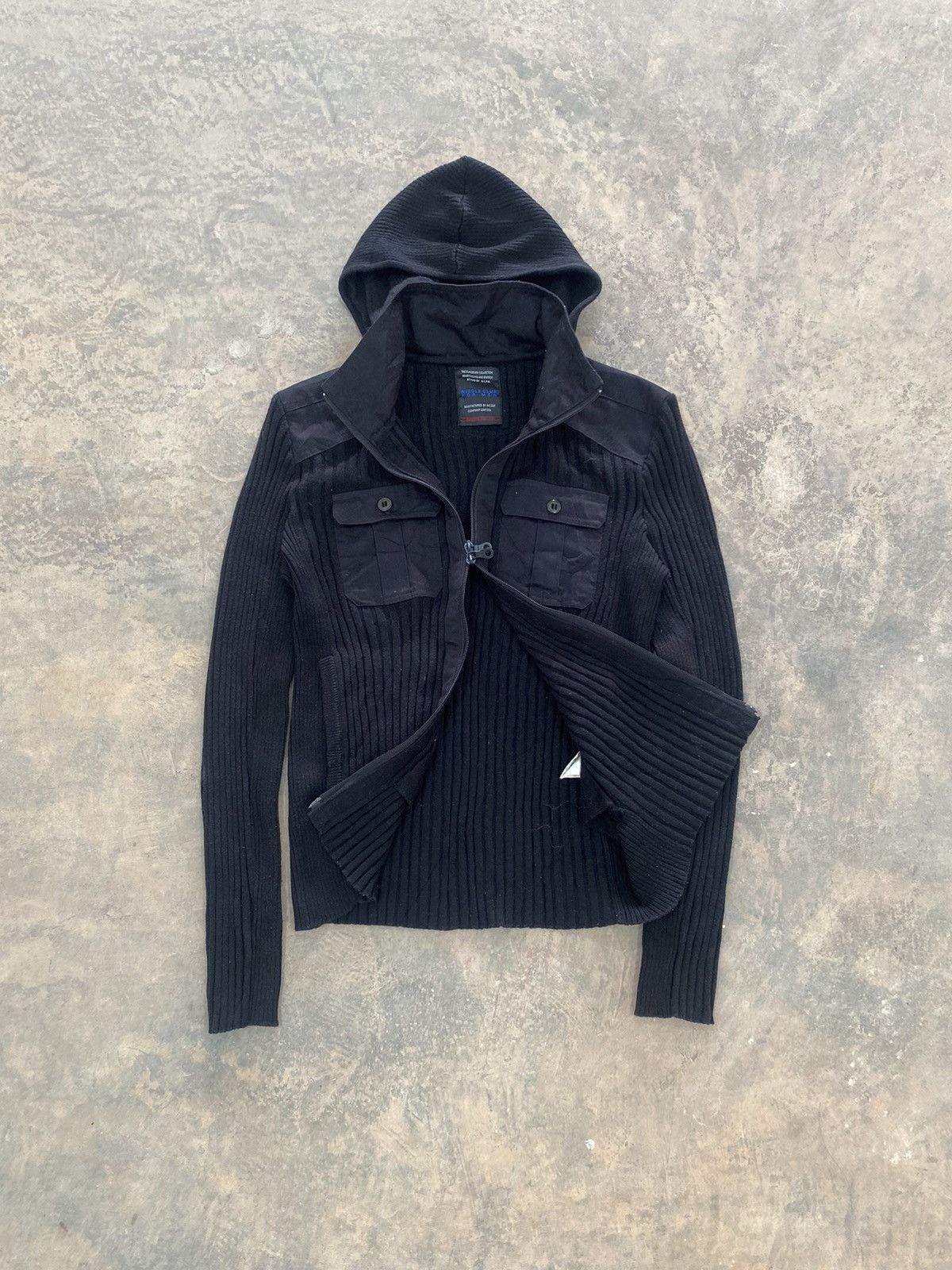 NICOLE CLUB KNIT PUNK GRUNGE LGB JACKET 90s GOTHIC