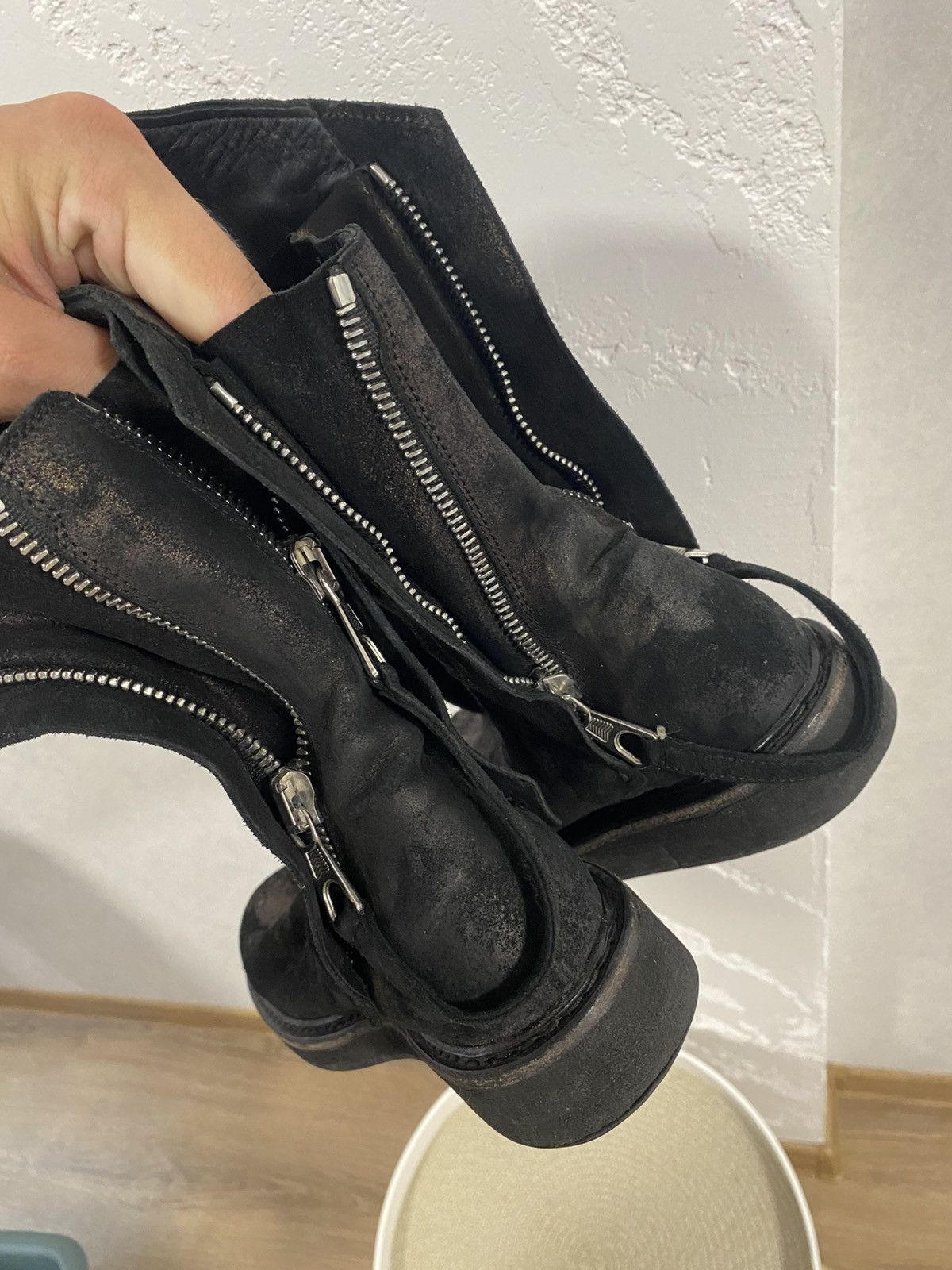 Cinzia Araia Cinzia Araia Double Back Zip Avantgarde Hi-top Sneakers 38 Size US 8 / IT 38 - 8 Thumbnail