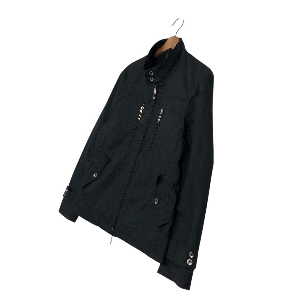Japanese Brand 📌Rich Black Chore Biker Jacket Junmen Blackine Ginza Japan Size US L / EU 52-54 / 3 - 3 Thumbnail