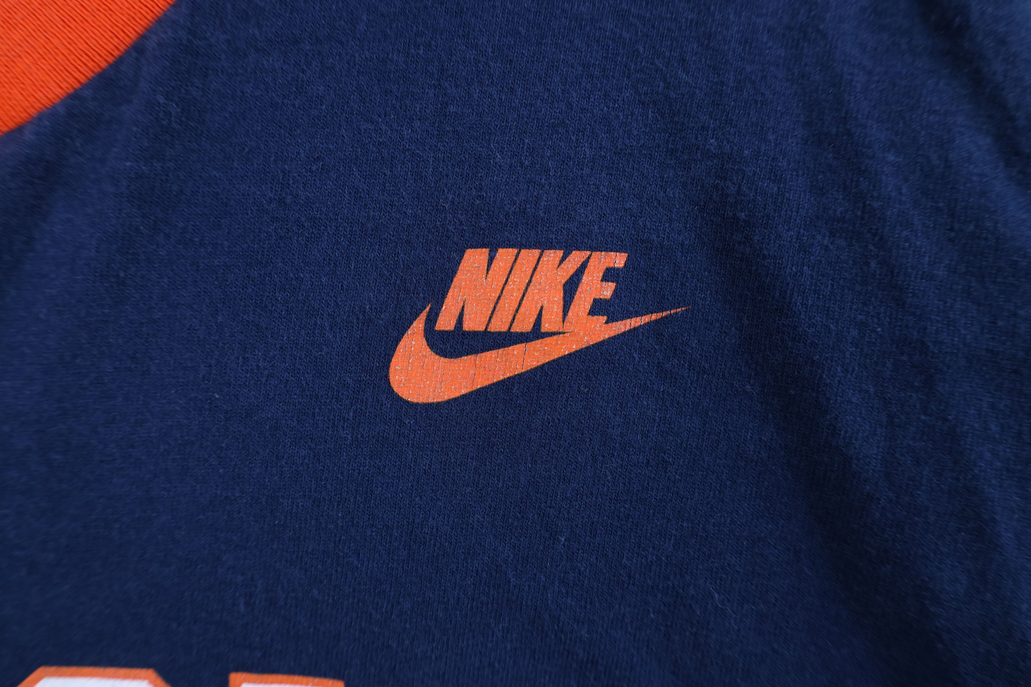 Nike Vintage Nike Mini Swoosh Detroit Tigers Ringer T-Shirt Blue Size US XL / EU 56 / 4 - 4 Thumbnail