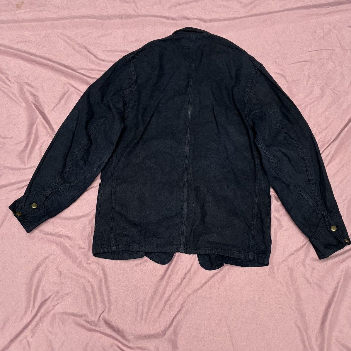 Other BIG SMITH VINTAGE 80s 70s NAVY CHORE JACKET Size US M / EU 48-50 / 2 - 3 Thumbnail