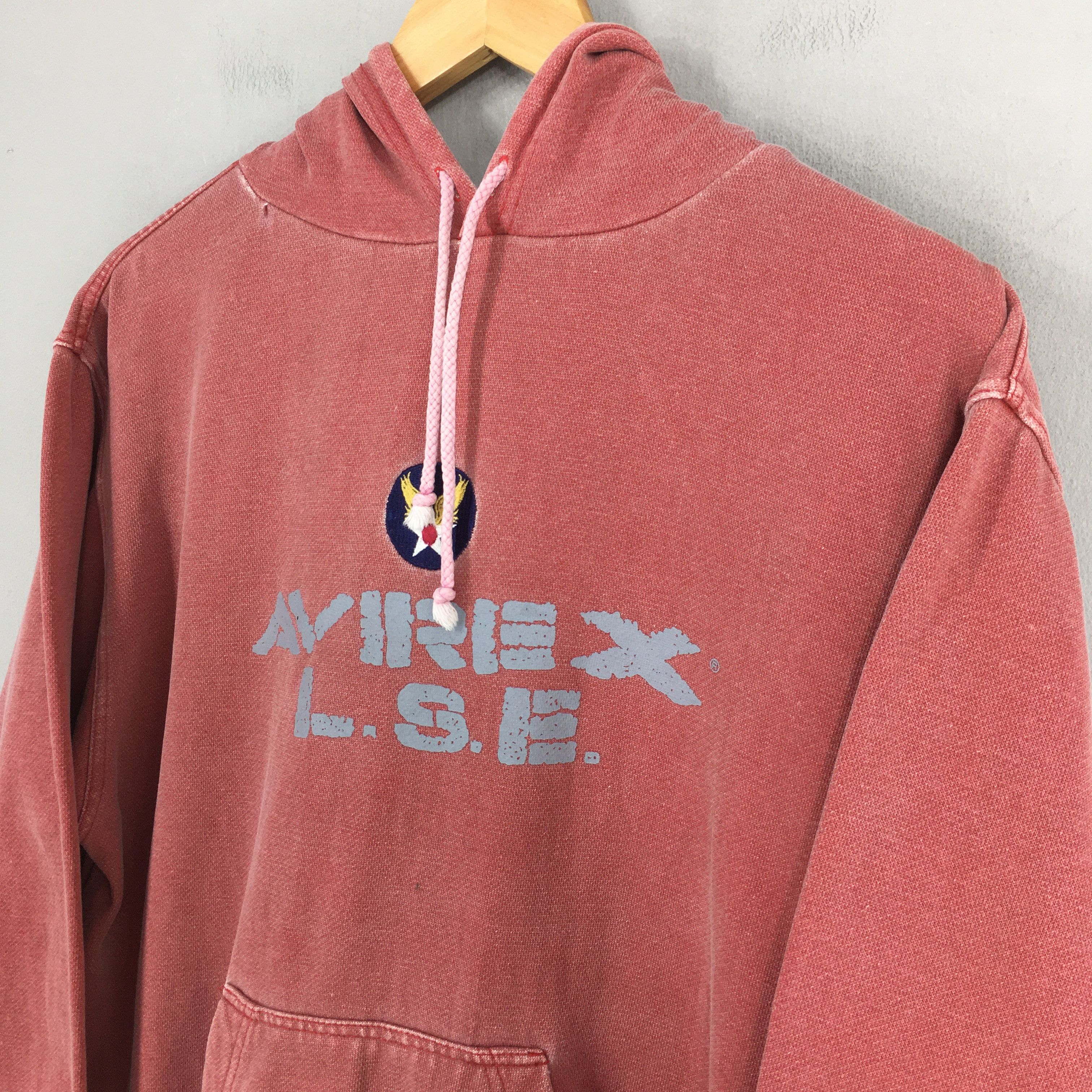 Avirex Vintage 90s Avirex Lse Usa Hoodie Pullover Sweater Medium Size US M / EU 48-50 / 2 - 3 Thumbnail