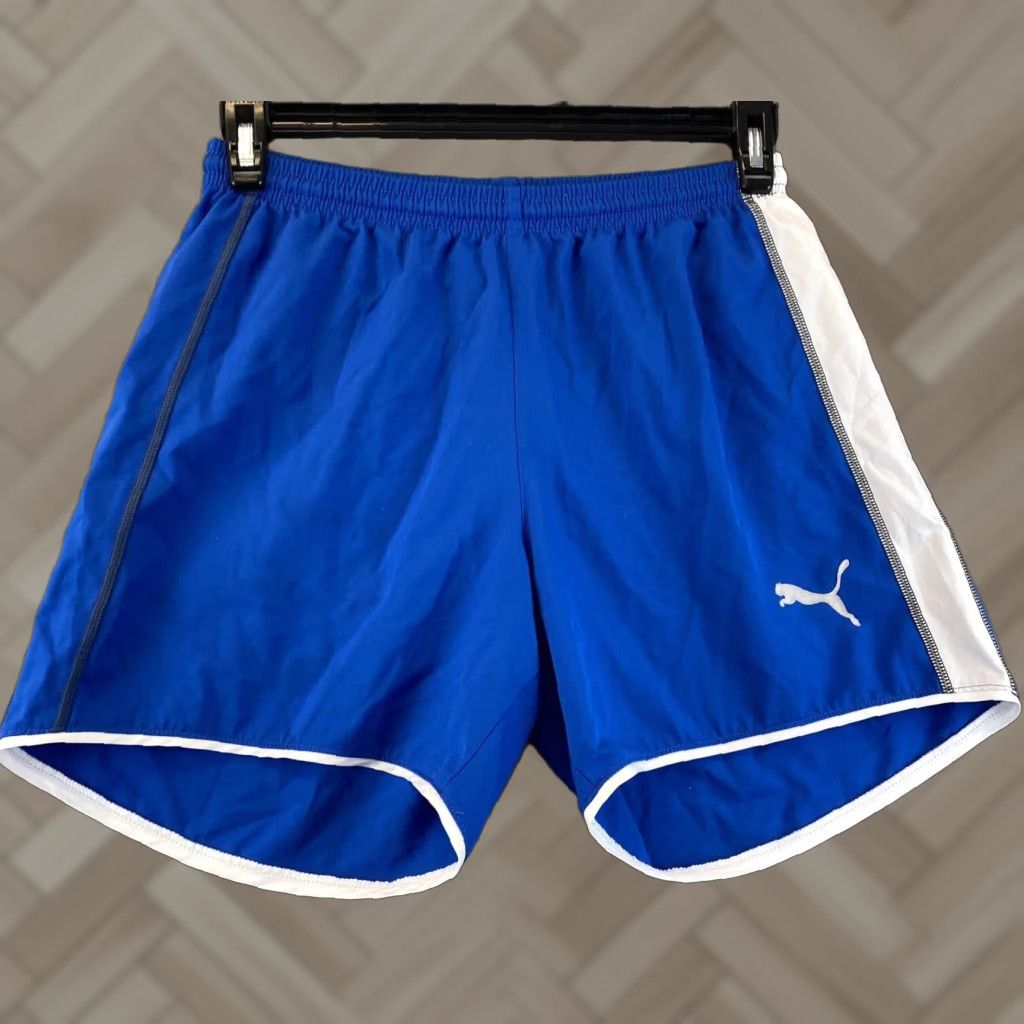 Puma PUMA Mens Shorts Large L Blue /84-57 Sports Training Football Soccer Athletic Athletic? Size US 33 - 1 Thumbnail