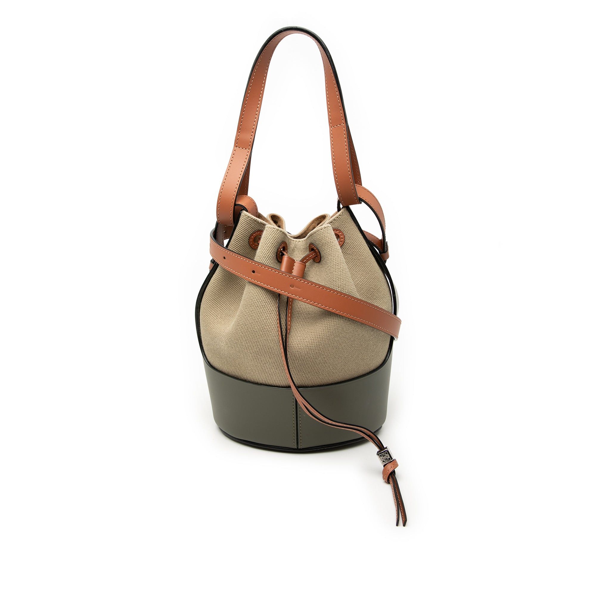Loewe Small Canvas and Leather Balloon Bucket Bag Size ONE SIZE - 1 Thumbnail