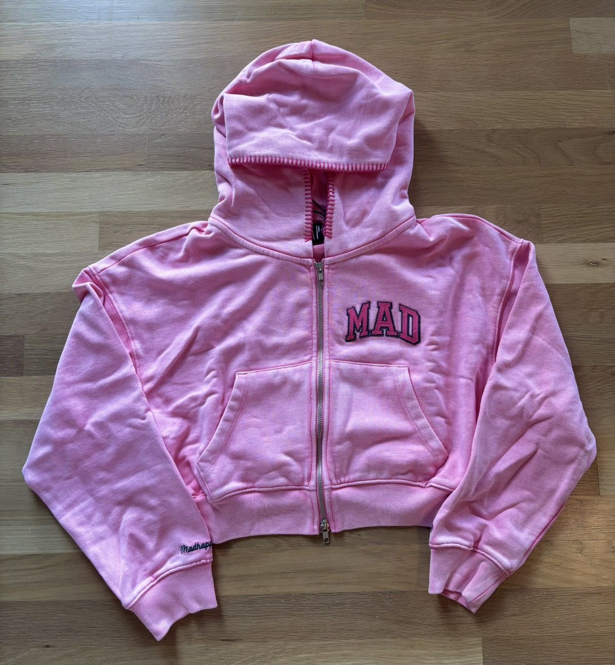 Gap × Madhappy Gap x MadHappy Pink Full Zip Cropped Mad Logo Hoodie Size M / US 6-8 / IT 42-44 - 2 Thumbnail