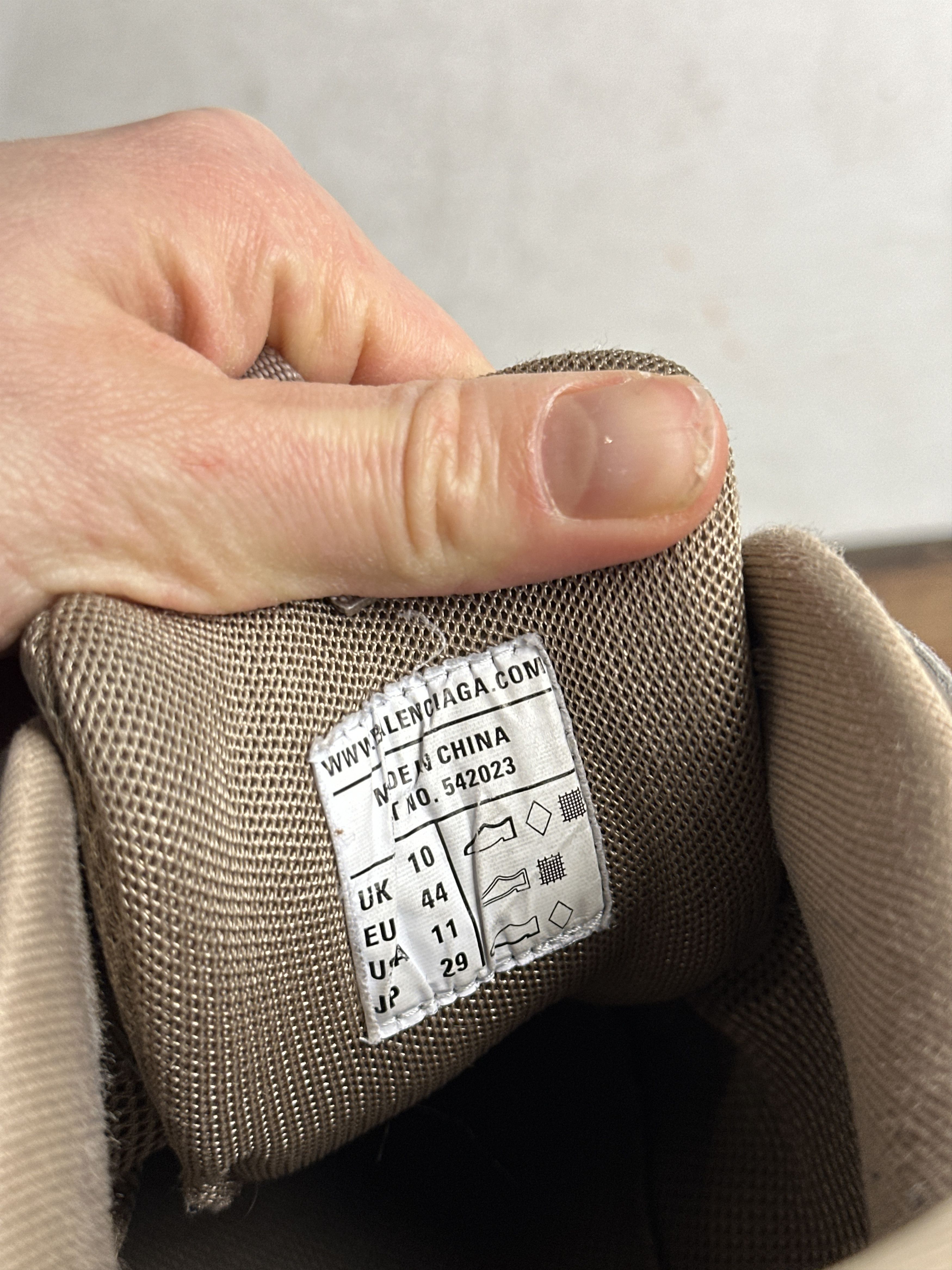 Balenciaga Balenciaga Track Full Beige Recycled Sneakers Size US 11 / EU 44 - 12 Thumbnail