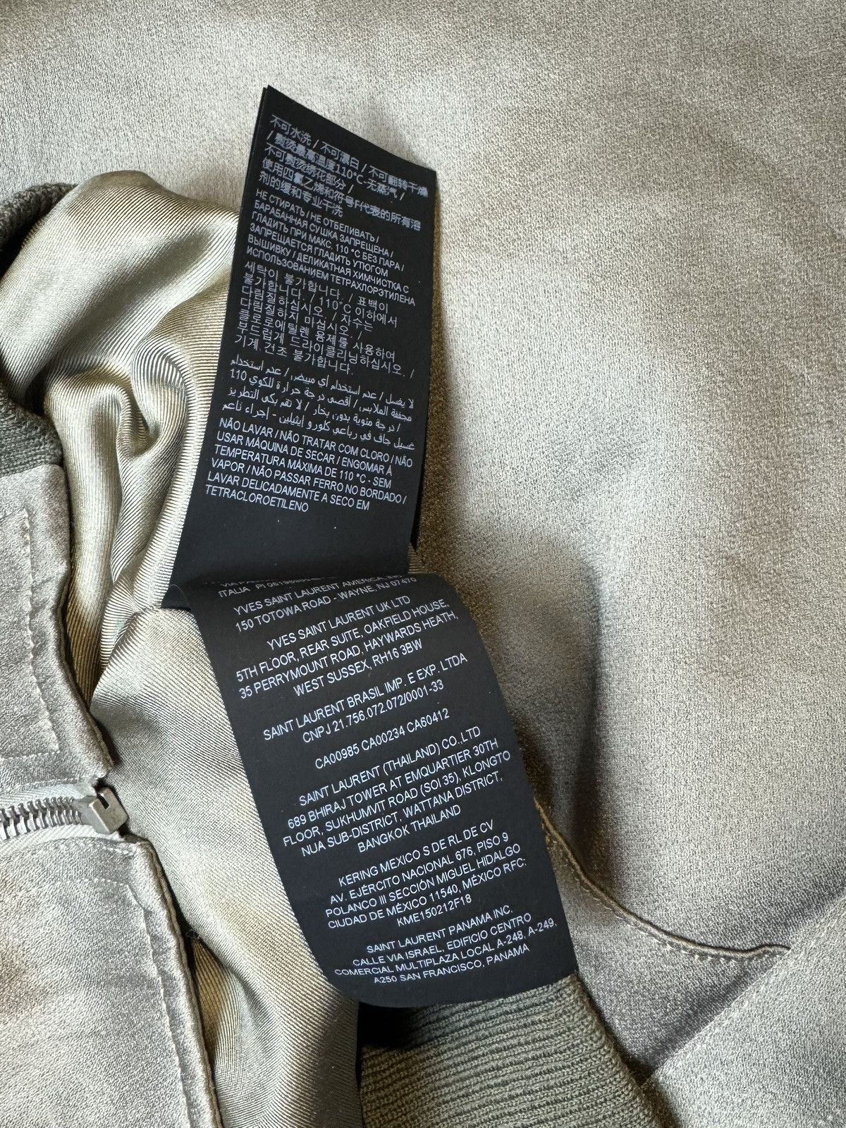 Saint Laurent Paris Saint Laurent Satin Teddy Zip Up Jacket - 48 Size US M / EU 48-50 / 2 - 10 Thumbnail
