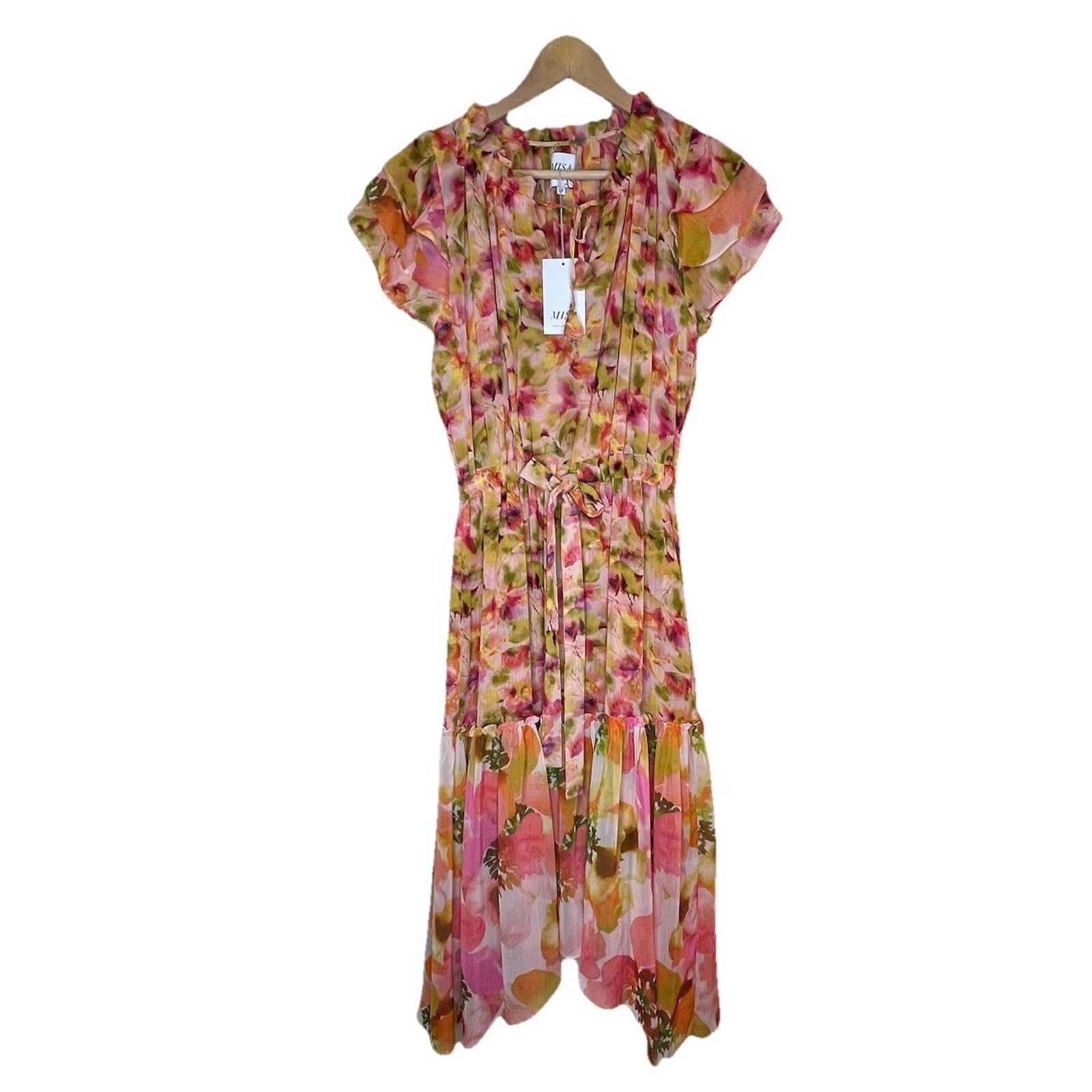 MISA Los Angeles Misa Los Angeles Anouk Dress Golden Flora Wedding Date Med Size M / US 6-8 / IT 42-44 - 1 Thumbnail