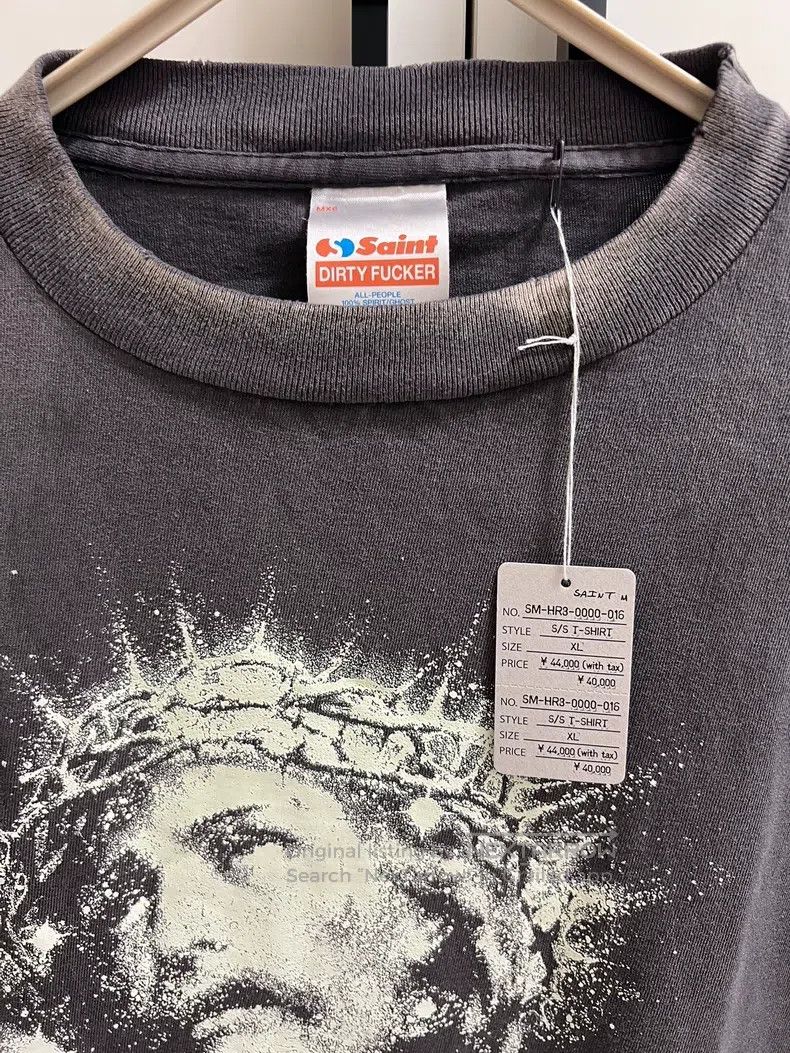 Saint Michael Saint Michael Luminous Jesus Sulphur Dyeing Washing Water Size US XL / EU 56 / 4 - 6 Thumbnail