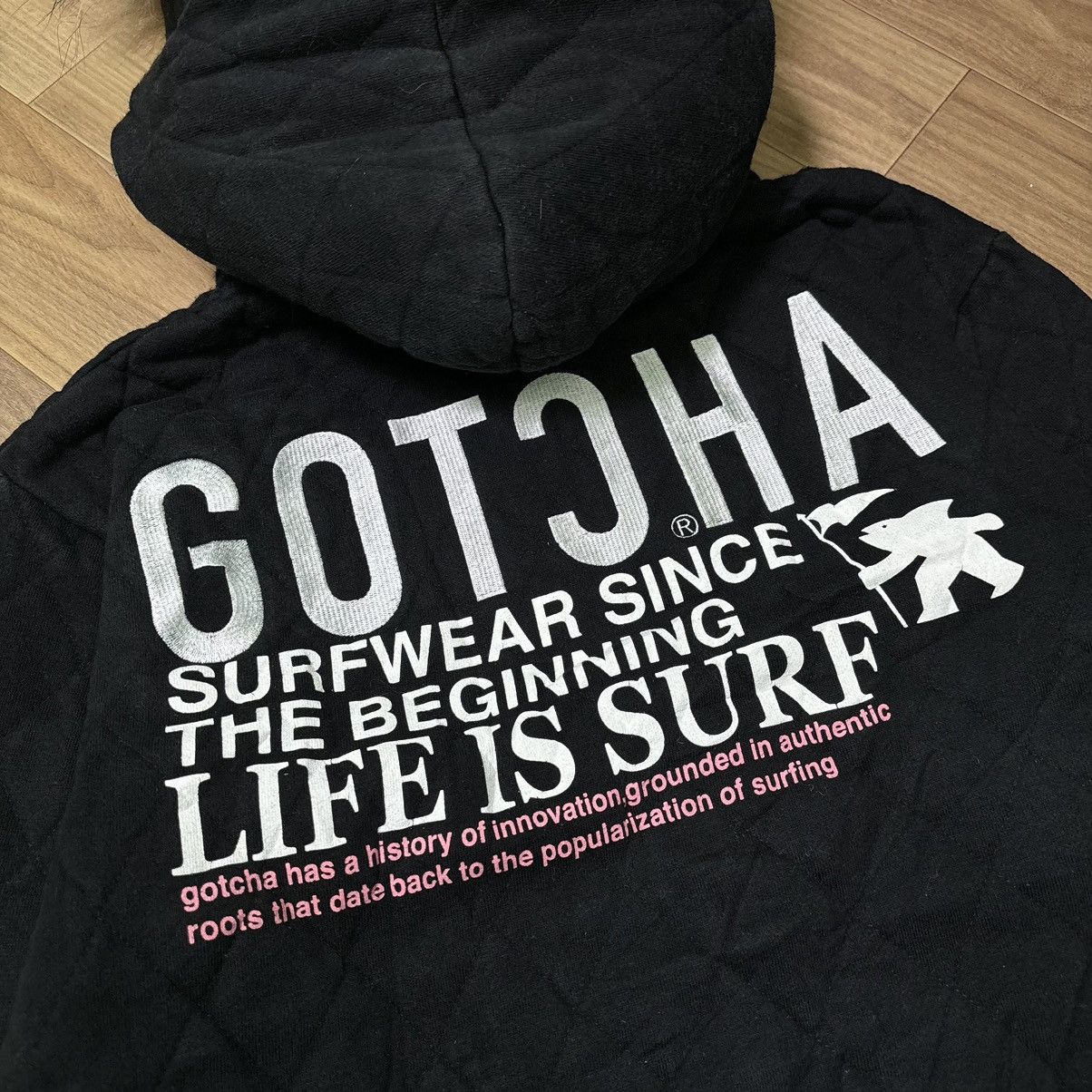 Gotcha × If Six Was Nine × Le Grande Bleu (L.G.B.) Vintage Gotcha fur hoodie IfSixWasNine LGB style Size US M / EU 48-50 / 2 - 7 Thumbnail