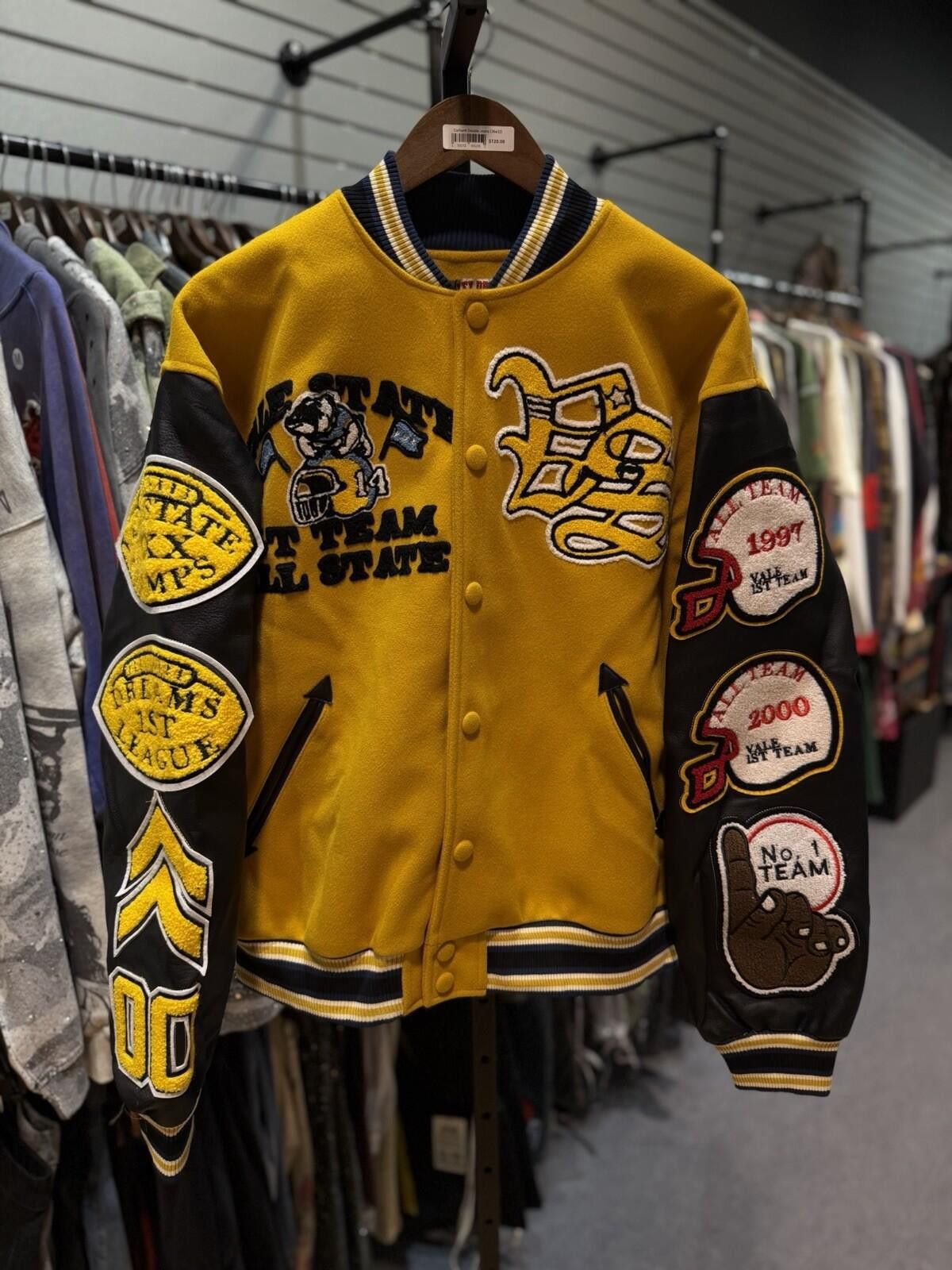 Other ValeLives Valley Leather Jacket Yellow Rare Release Size XL Size US XL / EU 56 / 4 - 3 Thumbnail