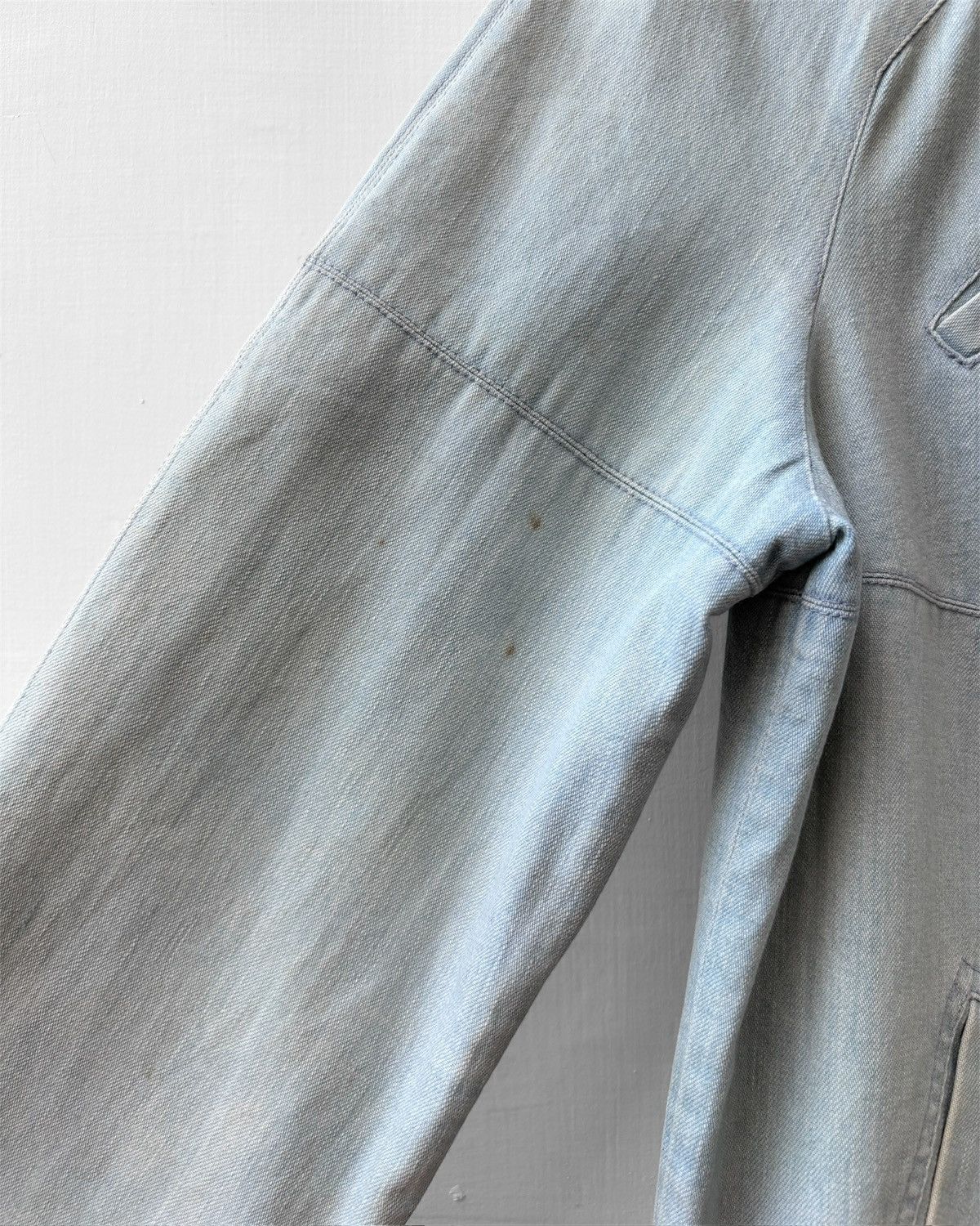 A.P.C. Ss2003 Denim Moto Biker Jacket Size US M / EU 48-50 / 2 - 8 Thumbnail