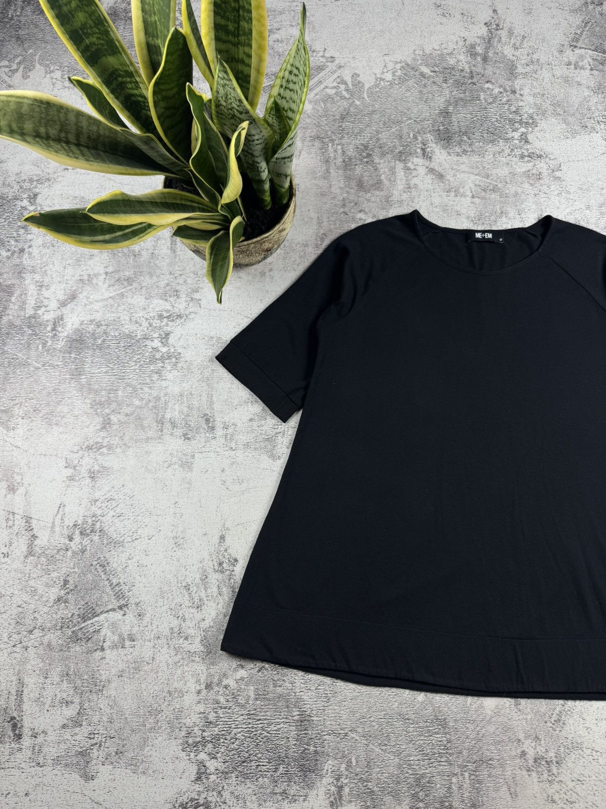 ME+EM 2 Dresses ME+EM Women’s Relaxed Fit T-Midi Casual Shirt Tunic Black Navy 12 Size Size XL / US 12-14 / IT 48-50 - 8 Thumbnail