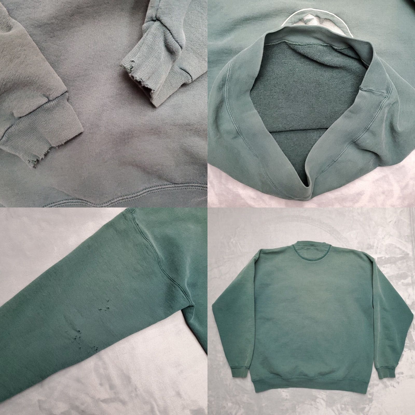 Soffe VINTAGE Mount St Helens Sweatshirt Mens XL Green Soffe Crew Neck Pullover Cotton Polyester Fleece Solid 90s Nature USA Sports Learning Center Mens Size US XL / EU 56 / 4 - 8 Thumbnail