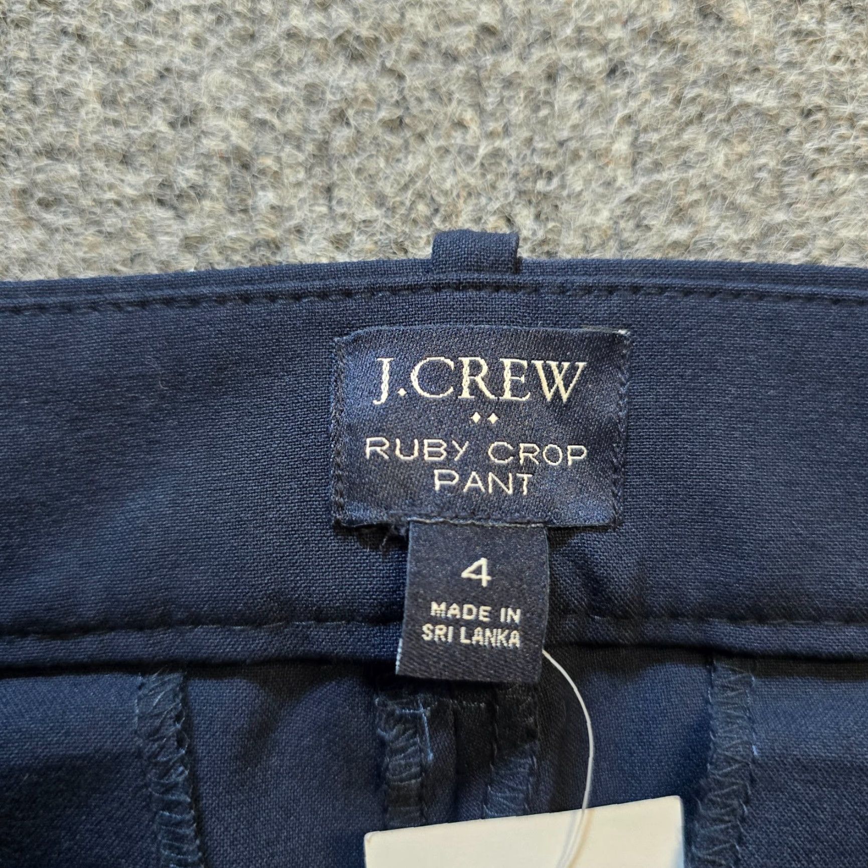 J.Crew J.CREW Pants Women Size 4 Blue Ruby Tapered Flat Front Career Casual Capsule Pants Regular Inseam 27 in Navy Blue? Size 27" / US 4 / IT 40 - 4 Thumbnail